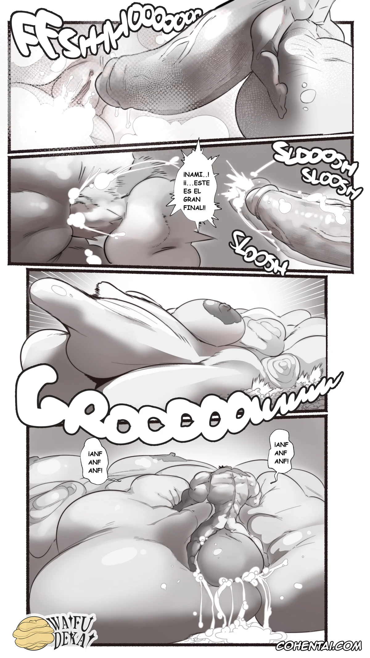 One Piece hentai, Monkey D. Luffy hentai, NAMI Y LA FRUTA FAT-FAT (One Piece), pagina 9