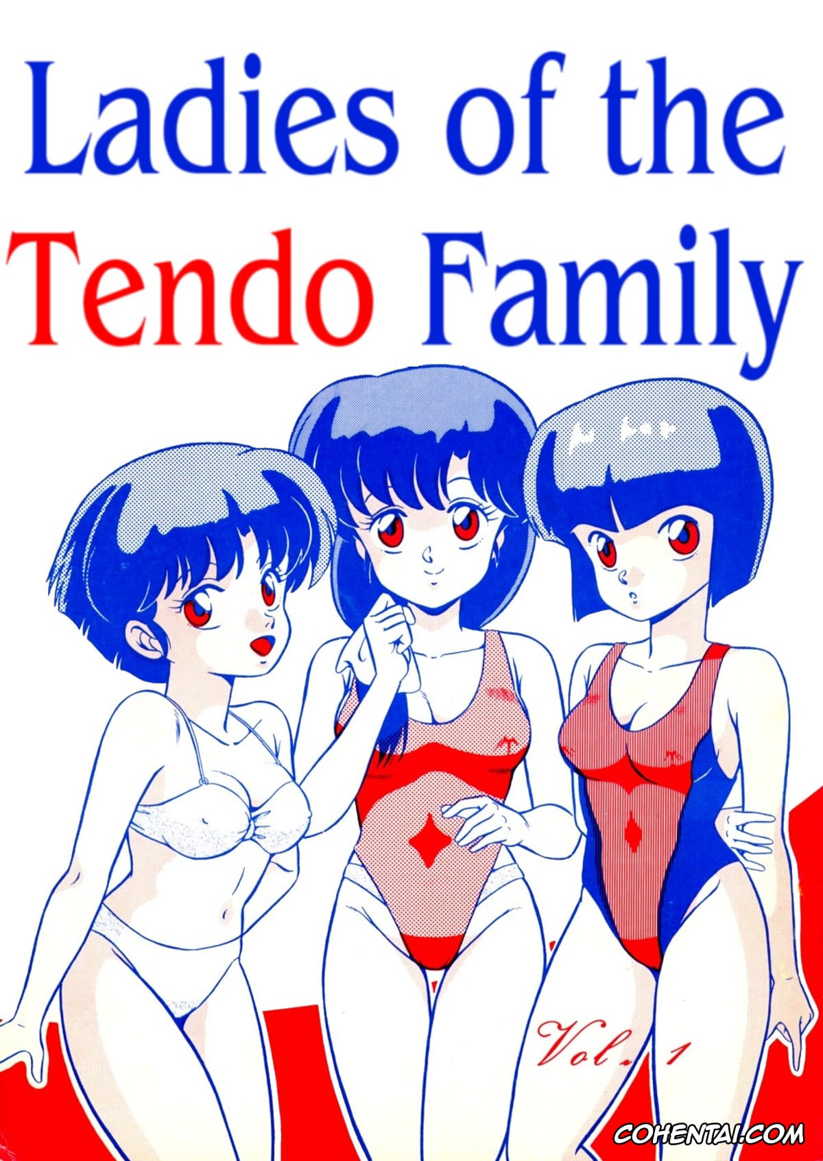Ranma 1/2 xxx, Akane Tendo xxx, Kasumi Tendo xxx, Nabiki Tendo xxx, Shampoo xxx, Soun Tendo xxx, Tendo-ke no Musume-tachi – The Ladies of the Tendo Family Vol. 1 (Ranma 1/2), pagina 1