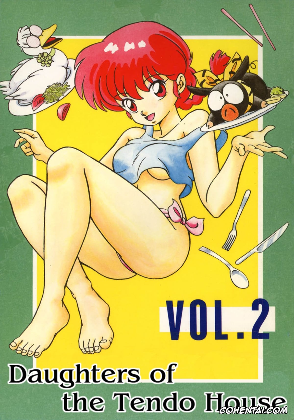 Ranma 1/2 xxx, Akane Tendo xxx, Kasumi Tendo xxx, Mousse xxx, Nabiki Tendo xxx, Ranma Saotome xxx, Ryoga Hibiki xxx, Shampoo xxx, Tendou-ke no Musume-tachi Vol. 2 (Ranma 1/2), pagina 1