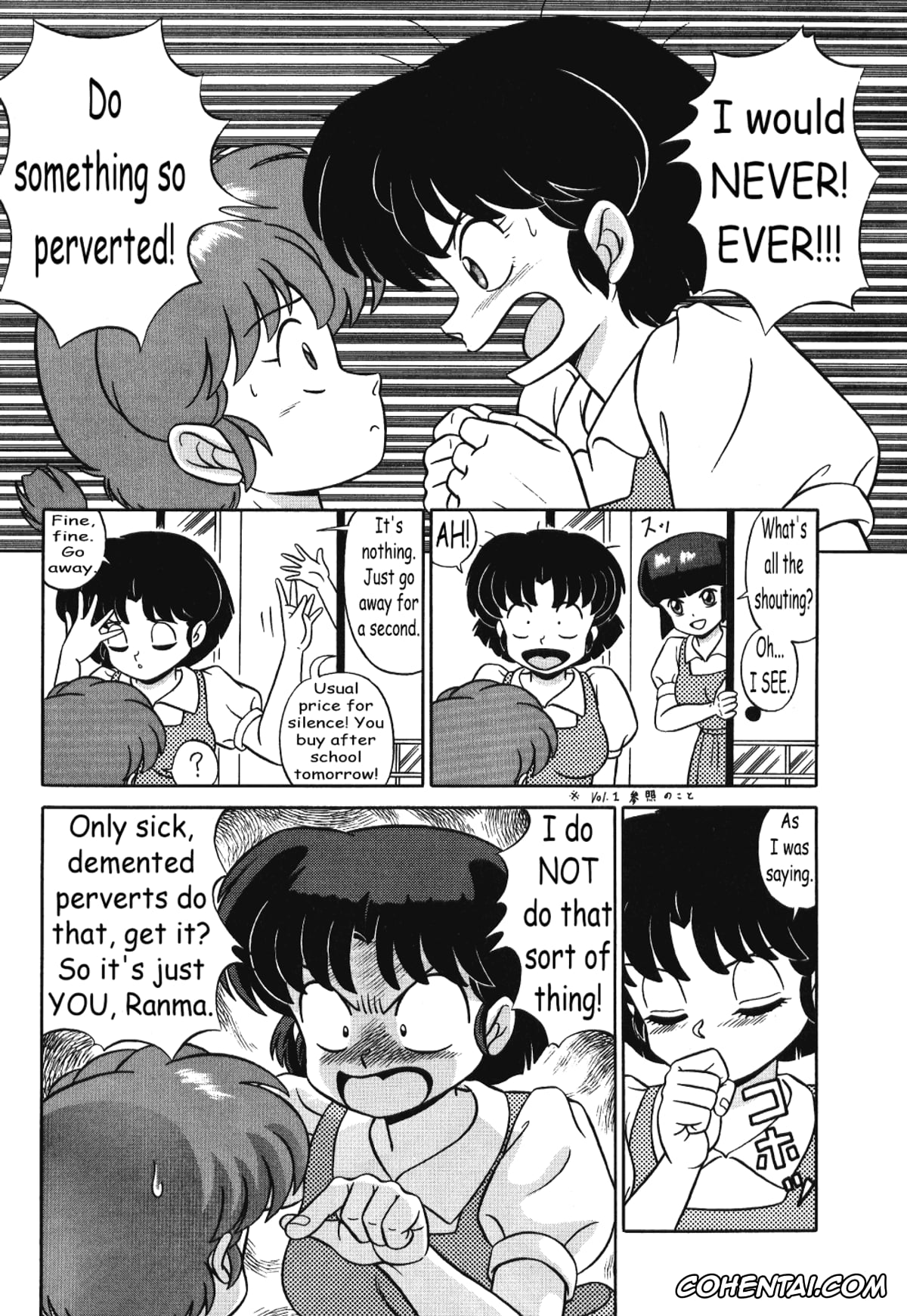 Ranma 1/2 hentai, Akane Tendo hentai, Happosai hentai, Kasumi Tendo hentai, Nabiki Tendo hentai, Ranma Saotome hentai, Tendou-ke no Musume-tachi Vol. 3 (Ranma 1/2), pagina 15