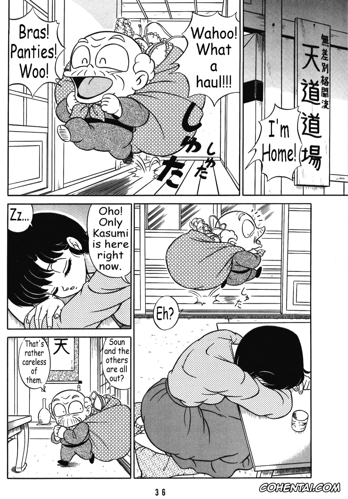 Ranma 1/2 porno, Akane Tendo porno, Happosai porno, Kasumi Tendo porno, Nabiki Tendo porno, Ranma Saotome porno, Tendou-ke no Musume-tachi Vol. 3 (Ranma 1/2), pagina 35