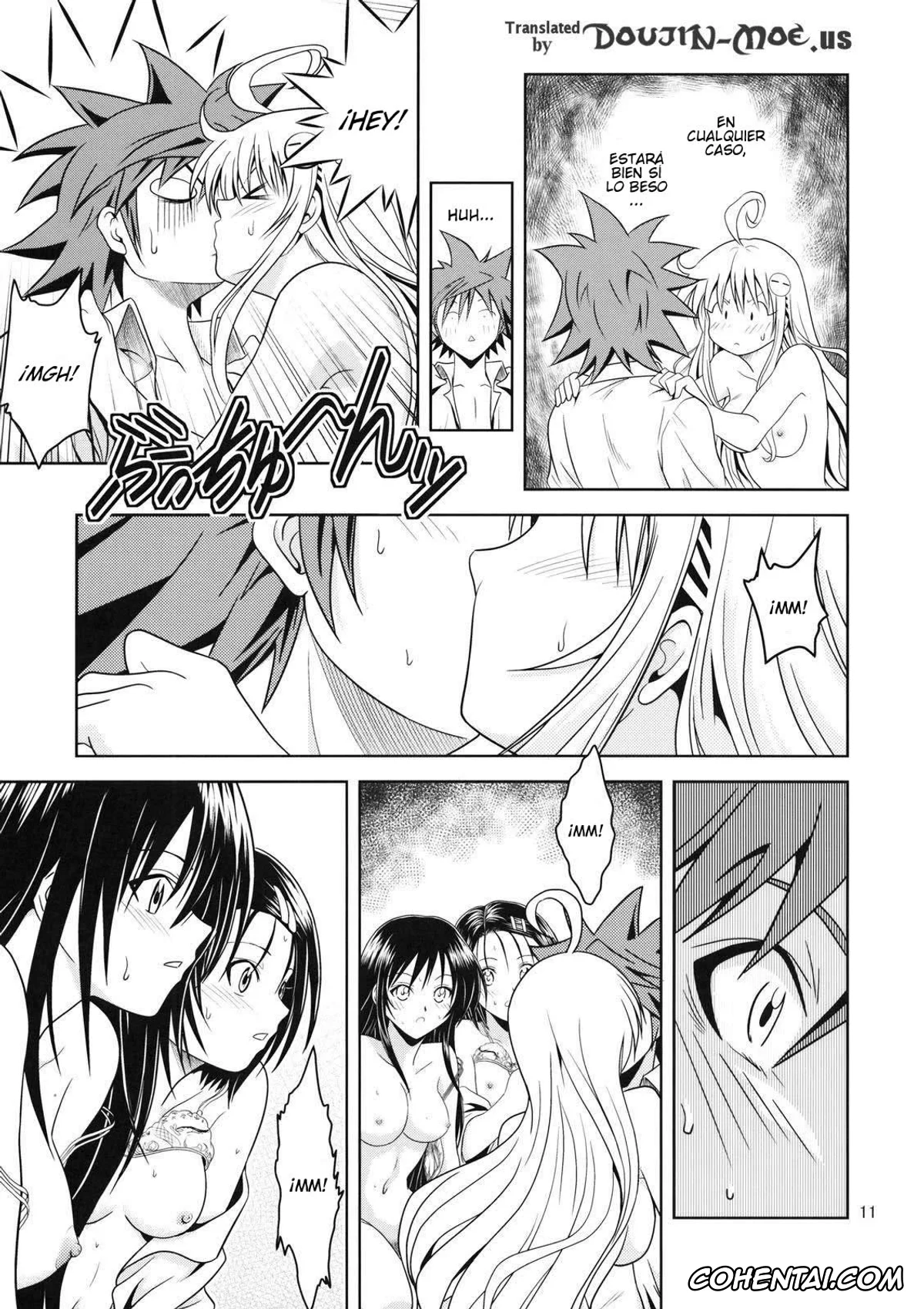 To Love-Ru xxx, Haruna Sairenji xxx, Lala Satalin Deviluke xxx, Rito Yuuki xxx, Yui Kotegawa xxx, Anoko-tachi ga Taihen na Koto ni Nattemasu 2 (To Love-Ru), pagina 10