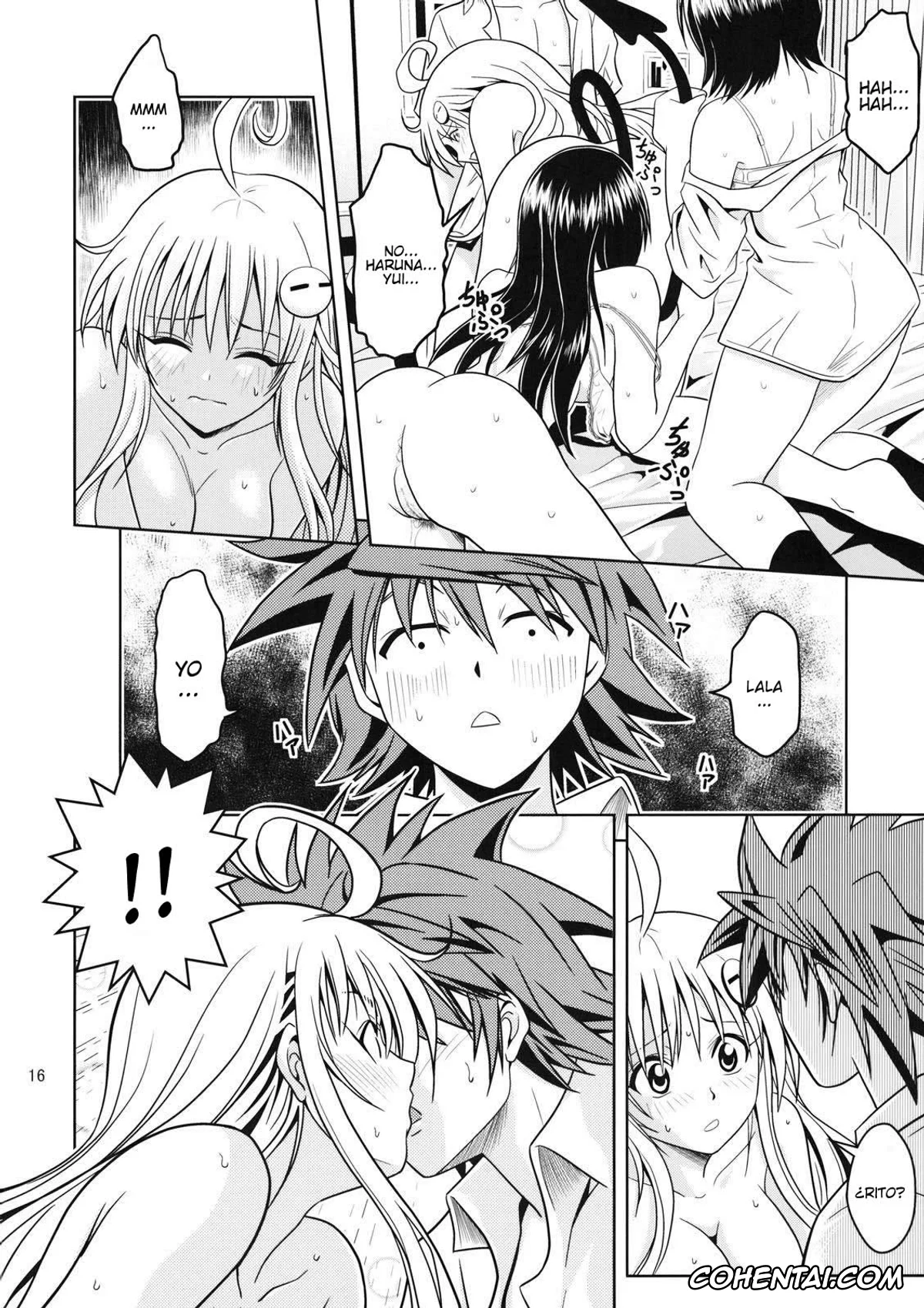 To Love-Ru hentai, Haruna Sairenji hentai, Lala Satalin Deviluke hentai, Rito Yuuki hentai, Yui Kotegawa hentai, Anoko-tachi ga Taihen na Koto ni Nattemasu 2 (To Love-Ru), pagina 15