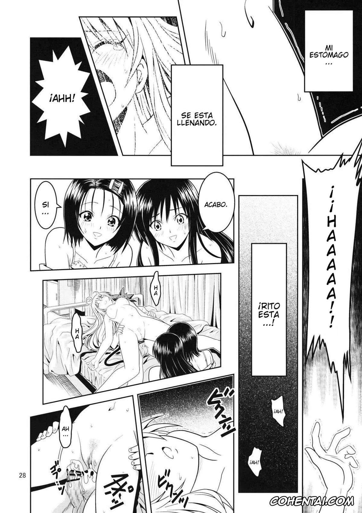 To Love-Ru hentai, Haruna Sairenji hentai, Lala Satalin Deviluke hentai, Rito Yuuki hentai, Yui Kotegawa hentai, Anoko-tachi ga Taihen na Koto ni Nattemasu 2 (To Love-Ru), pagina 27