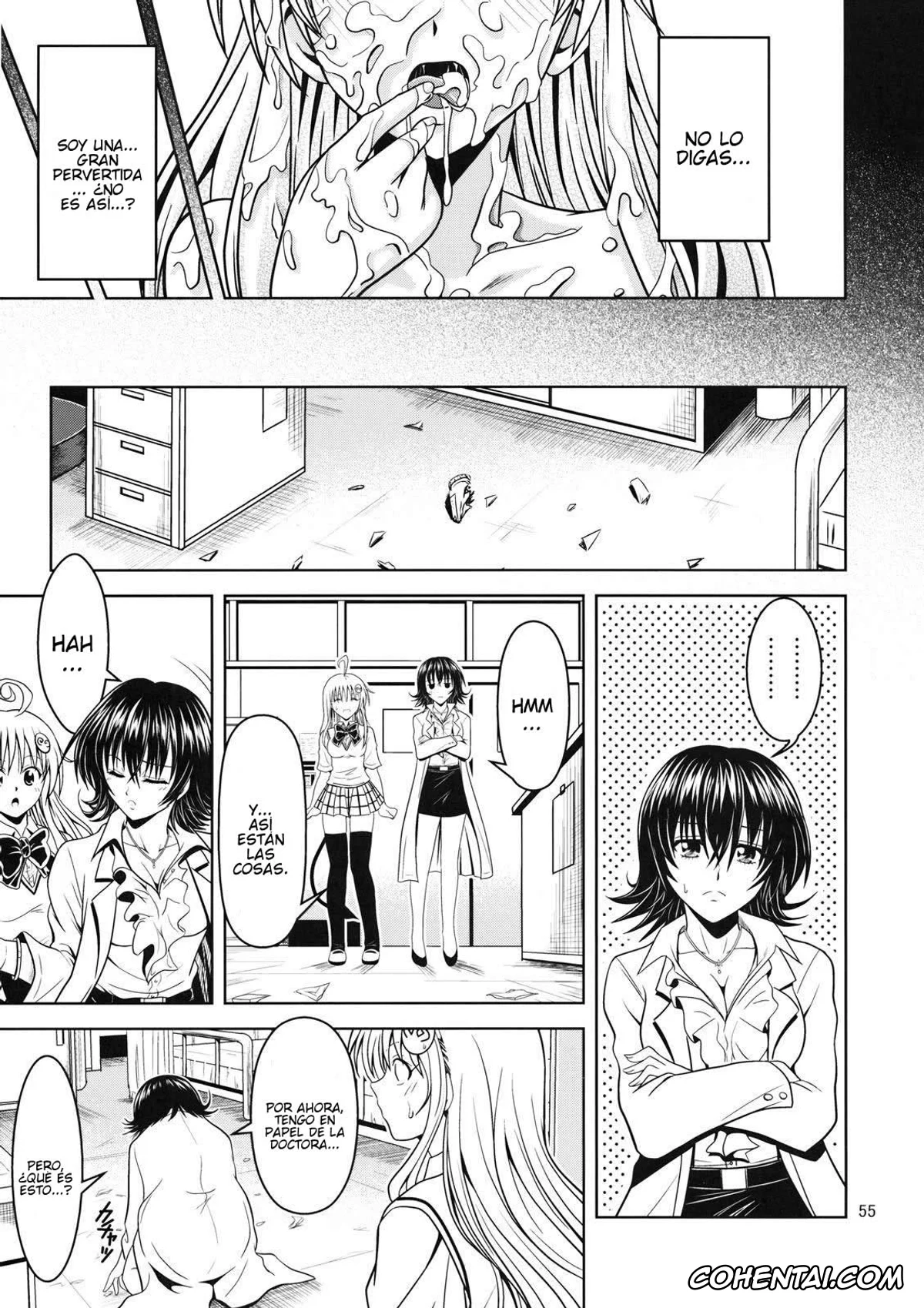 To Love-Ru hentai, Haruna Sairenji hentai, Lala Satalin Deviluke hentai, Rito Yuuki hentai, Yui Kotegawa hentai, Anoko-tachi ga Taihen na Koto ni Nattemasu 2 (To Love-Ru), pagina 54
