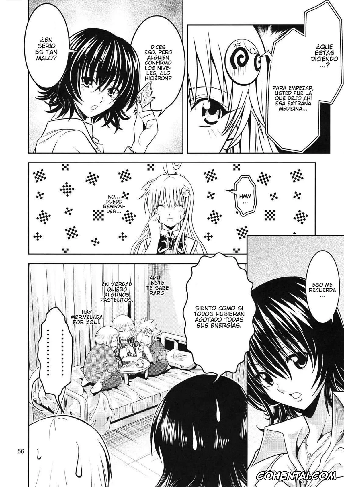 To Love-Ru xxx, Haruna Sairenji xxx, Lala Satalin Deviluke xxx, Rito Yuuki xxx, Yui Kotegawa xxx, Anoko-tachi ga Taihen na Koto ni Nattemasu 2 (To Love-Ru), pagina 55