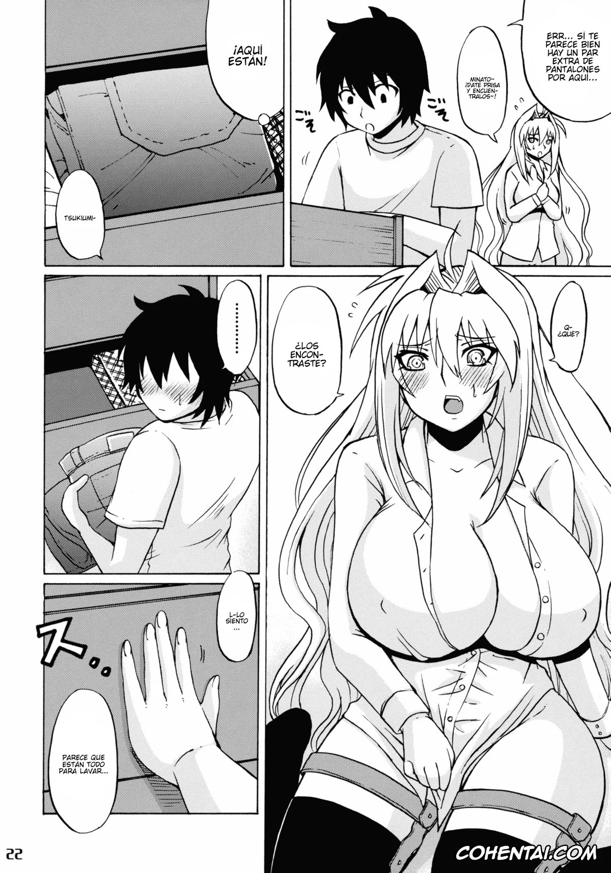 Sekirei xxx, Minato Sahashi xxx, Tsukiumi xxx, Tsuki no Tennensui (Sekirei), pagina 22