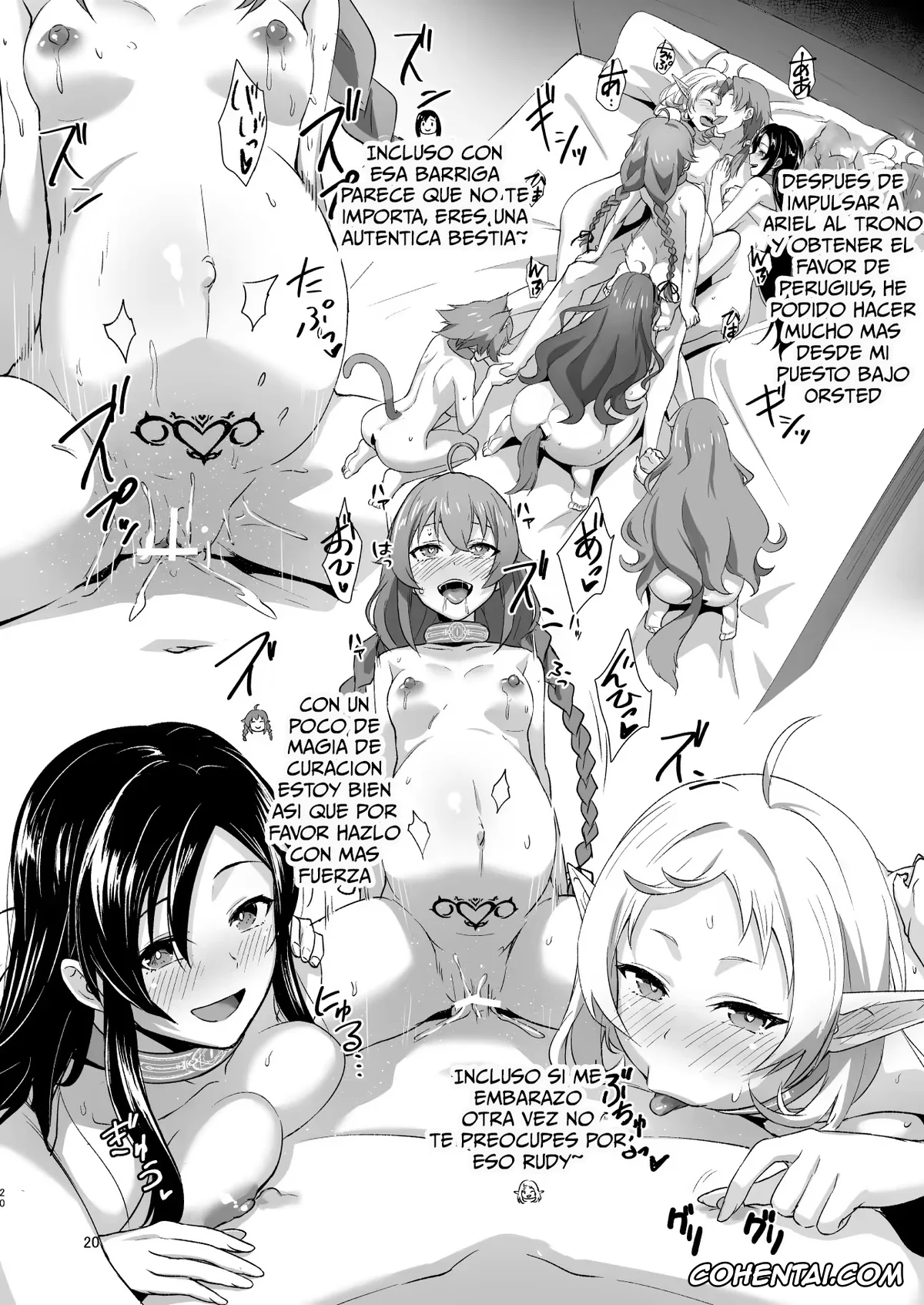 Mushoku Tensei ~Isekai Ittara Honki Dasu~ xxx, Aisha Greyrat xxx, Ariel Anemoi Asura xxx, Elinalise Dragonroad xxx, Eris Boreas Greyrat xxx, Ghislaine Dedoldia xxx, Kishirika Kishirisu xxx, Lilia Greyrat xxx, Linia Dedoldia xxx, Norn Greyrat xxx, Pursena Adoldia xxx, Roxy Migurdia xxx, Rudeus Greyrat xxx, Sara xxx, Sylphiette xxx, Zenith Greyrat xxx, Fushoku Tensei 3 ~Tamashii Kawattara Honki Shaseisu~ (Mushoku Tensei ~Isekai Ittara Honki Dasu~), pagina 19