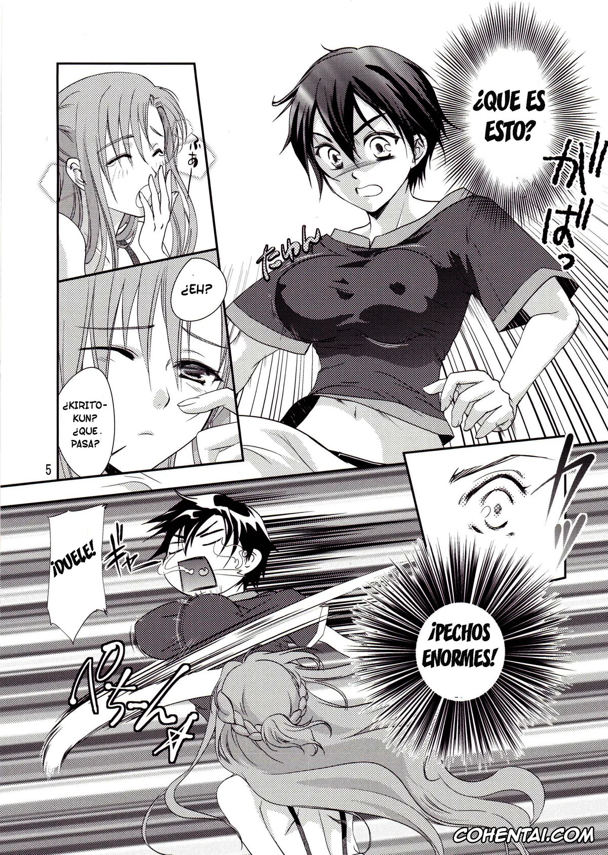 Sword Art Online xxx, Asuna Yuuki xxx, Kazuto Kirigaya | Kirito xxx, Kirito-kun no Shiroku Betatsuku nani ka (Sword Art Online), pagina 4