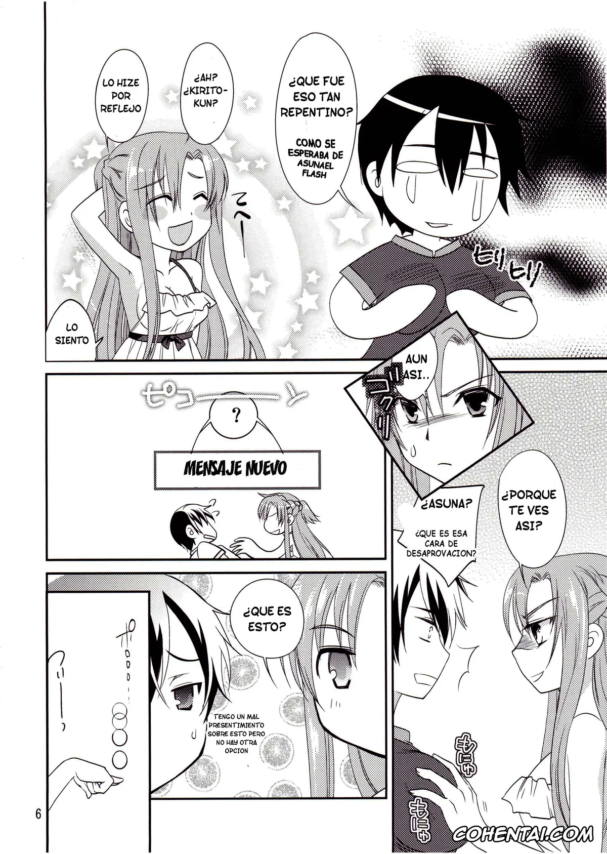 Sword Art Online porno, Asuna Yuuki porno, Kazuto Kirigaya | Kirito porno, Kirito-kun no Shiroku Betatsuku nani ka (Sword Art Online), pagina 5