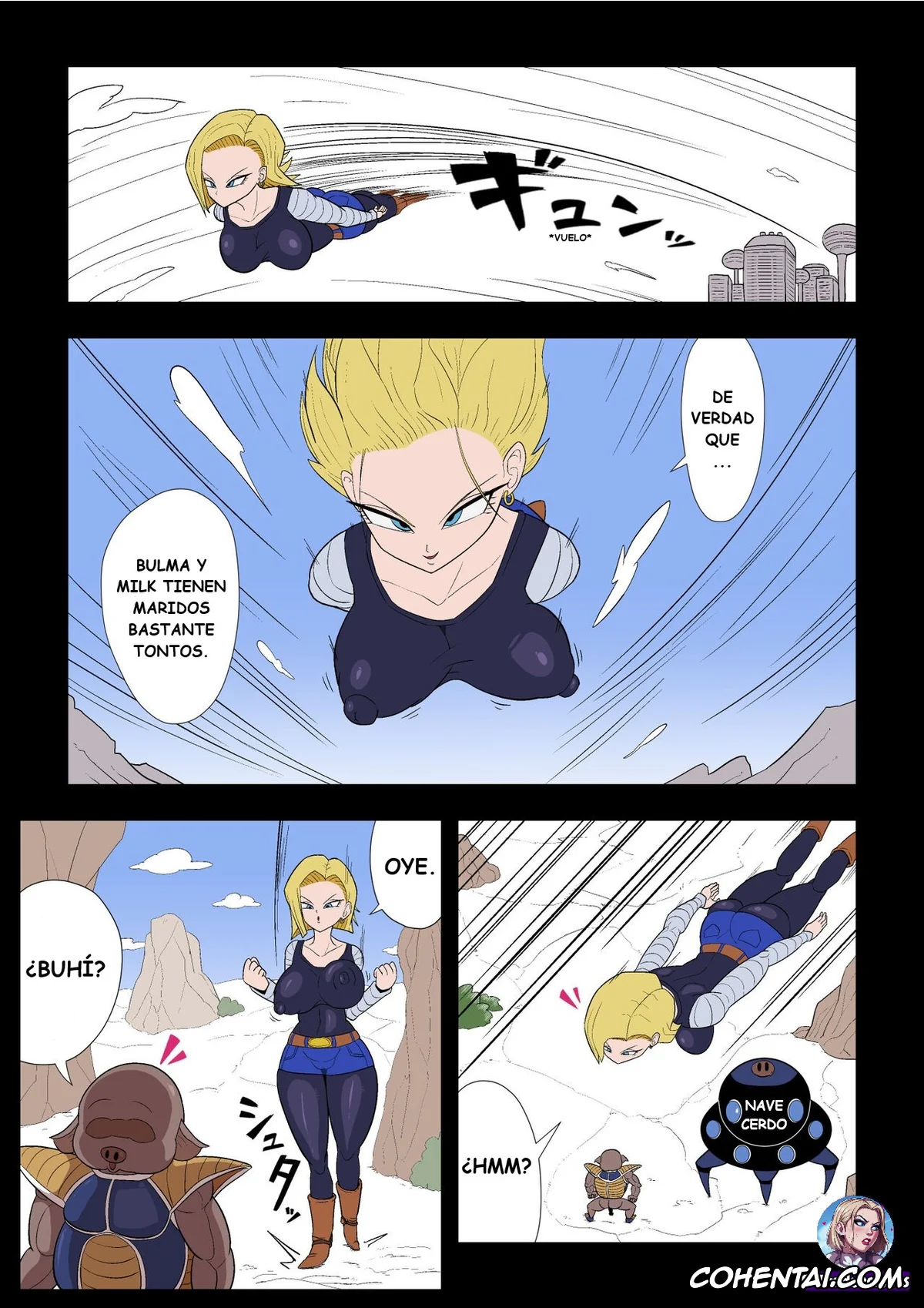 Dragon Ball Z hentai, Android 18 hentai, Saimin 18-gou (Dragon Ball Z), pagina 3