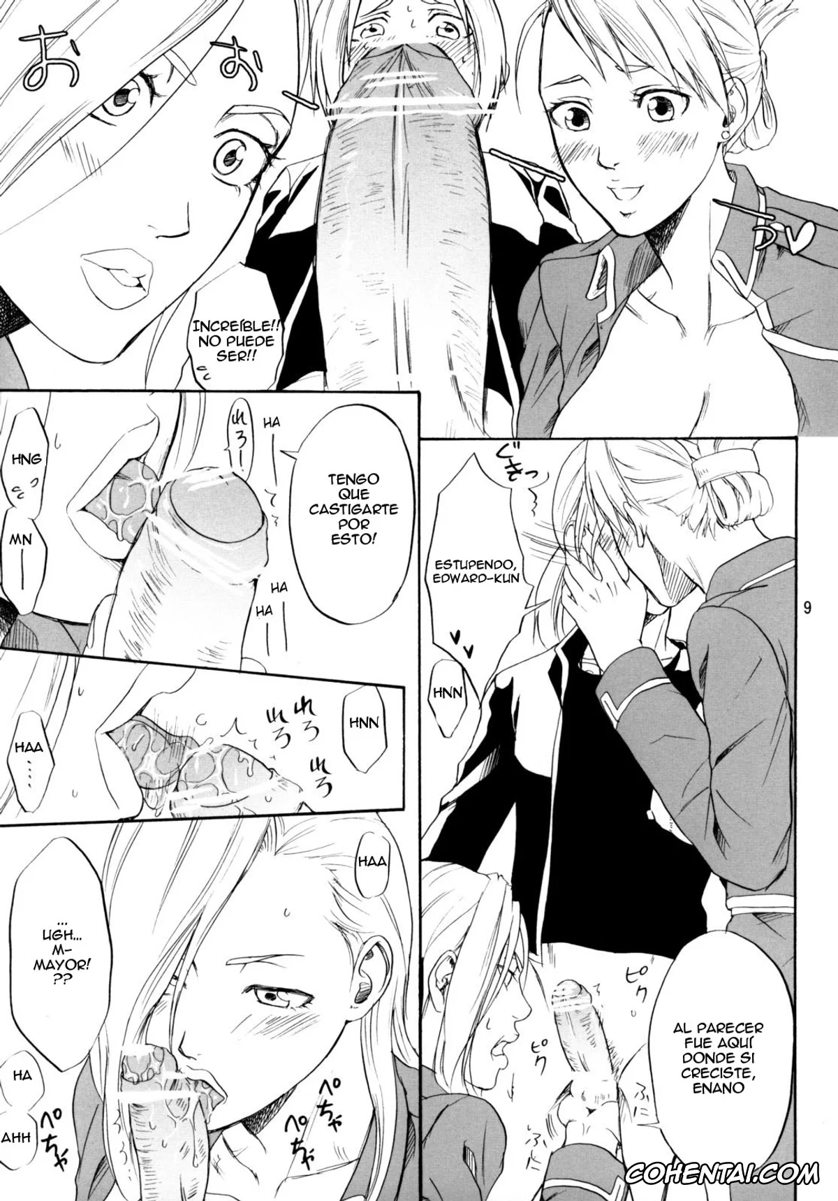 Fullmetal Alchemist | Hagane No Renkinjutsushi hentai, Edward Elric hentai, Olivier Mira Armstrong hentai, Riza Hawkeye hentai, SOIX 3 (Fullmetal Alchemist), pagina 9
