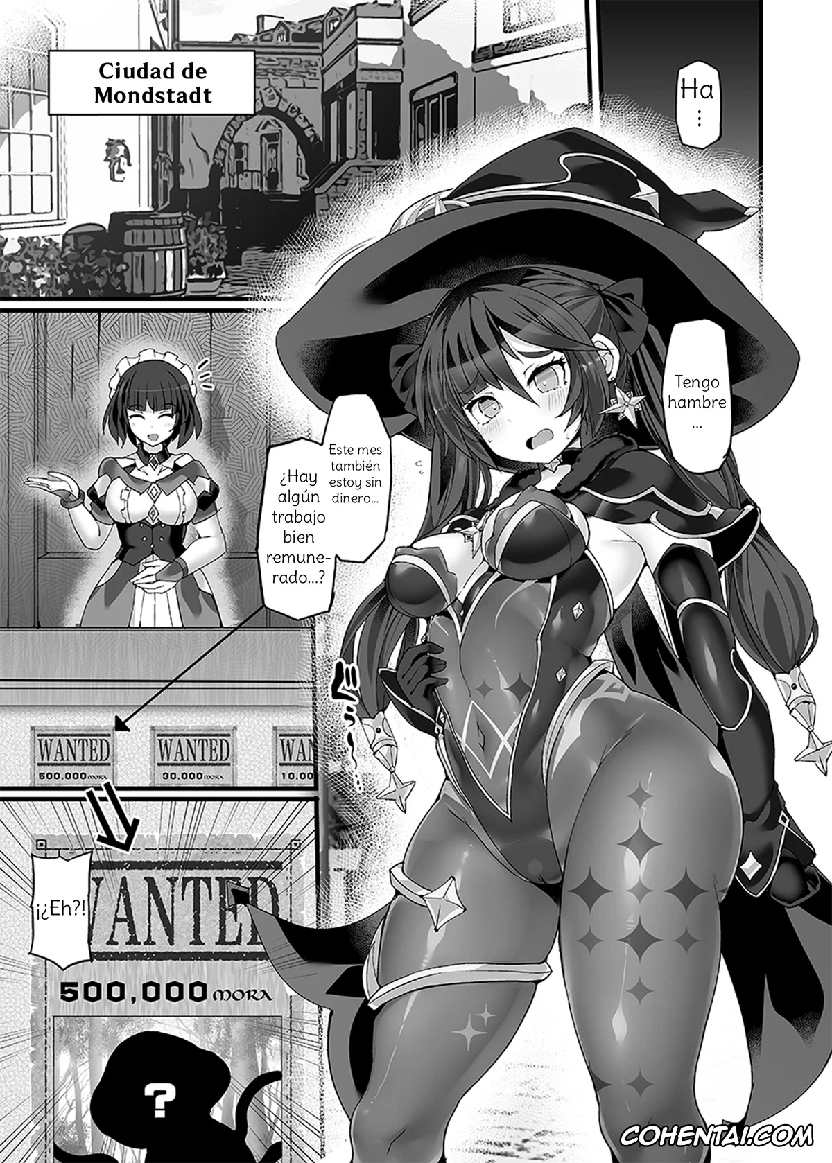 Genshin Impact xxx, Mona Megistus xxx, Idainaru Senseijutsushi no Watashi ga Kinokon Gotoki ni Makeru Hazu ga Arimasen. (Genshin Impact), pagina 4