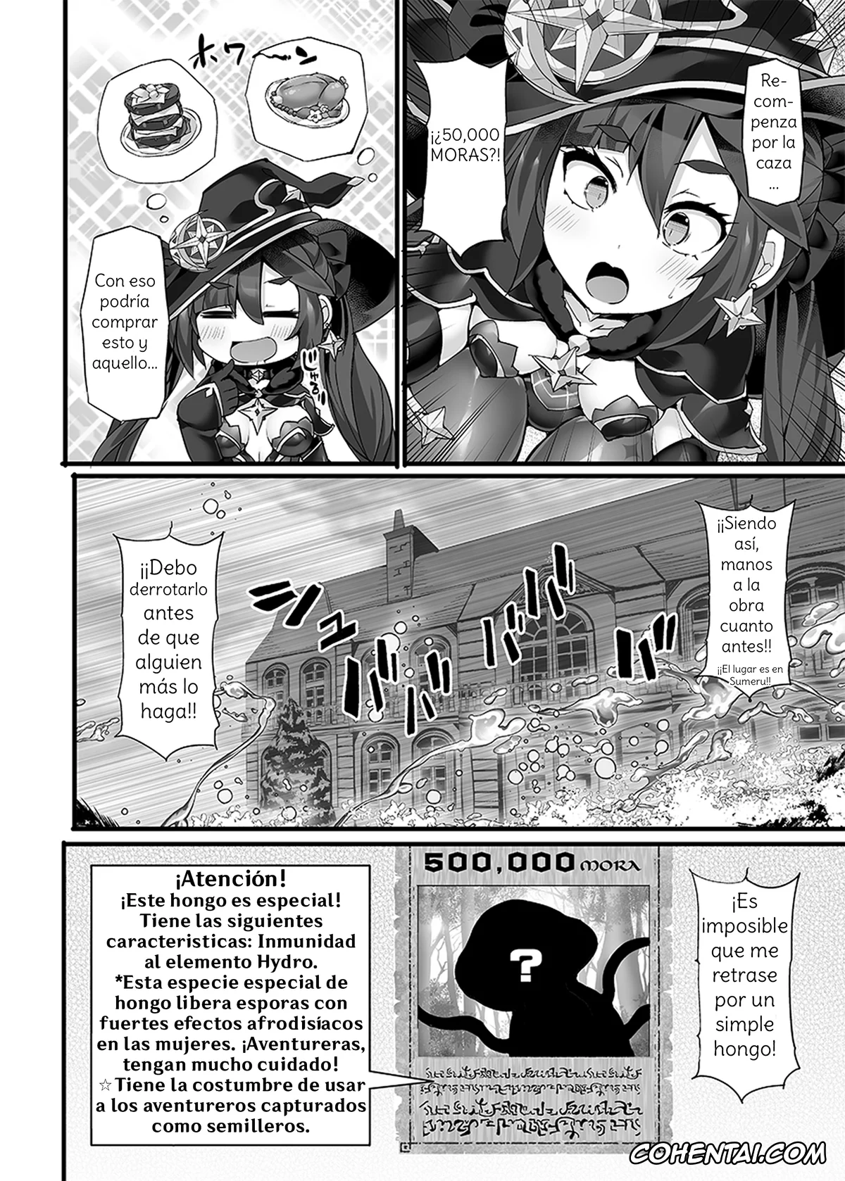 Genshin Impact porno, Mona Megistus porno, Idainaru Senseijutsushi no Watashi ga Kinokon Gotoki ni Makeru Hazu ga Arimasen. (Genshin Impact), pagina 5
