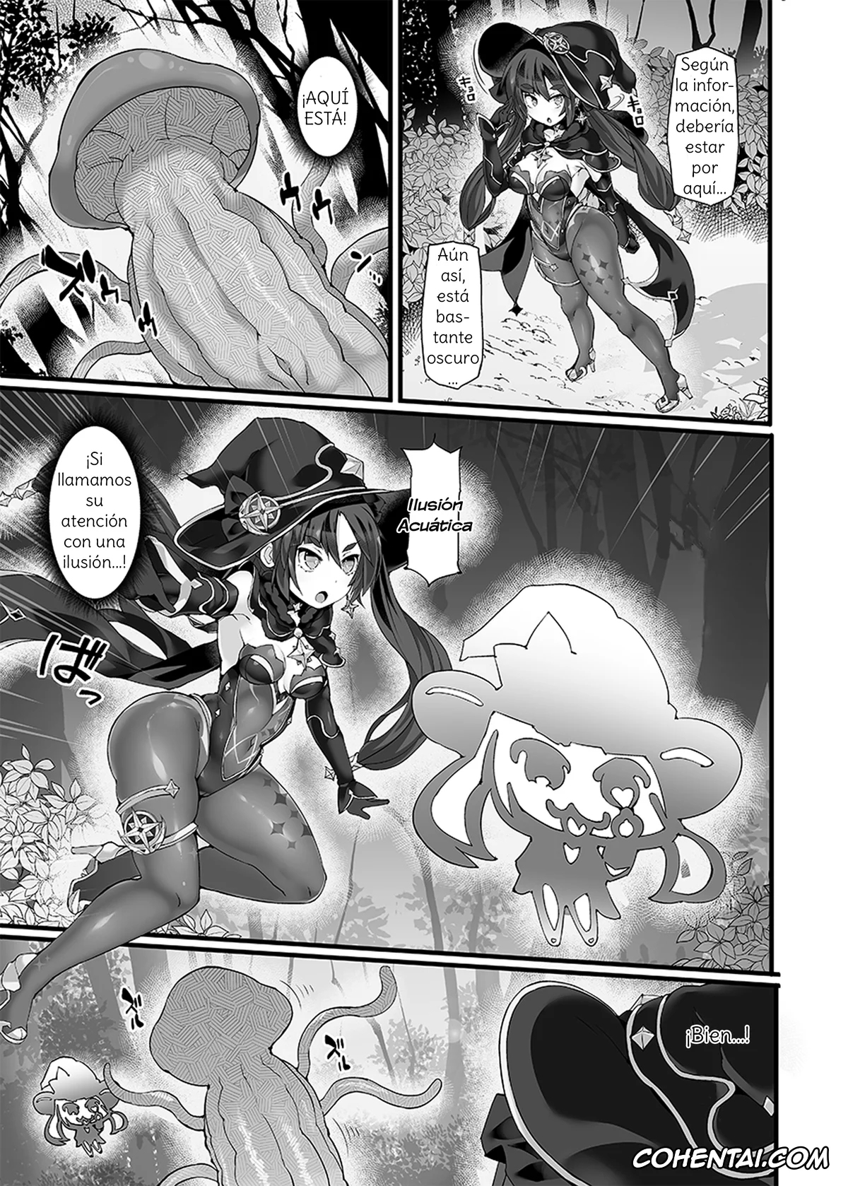 Genshin Impact hentai, Mona Megistus hentai, Idainaru Senseijutsushi no Watashi ga Kinokon Gotoki ni Makeru Hazu ga Arimasen. (Genshin Impact), pagina 6
