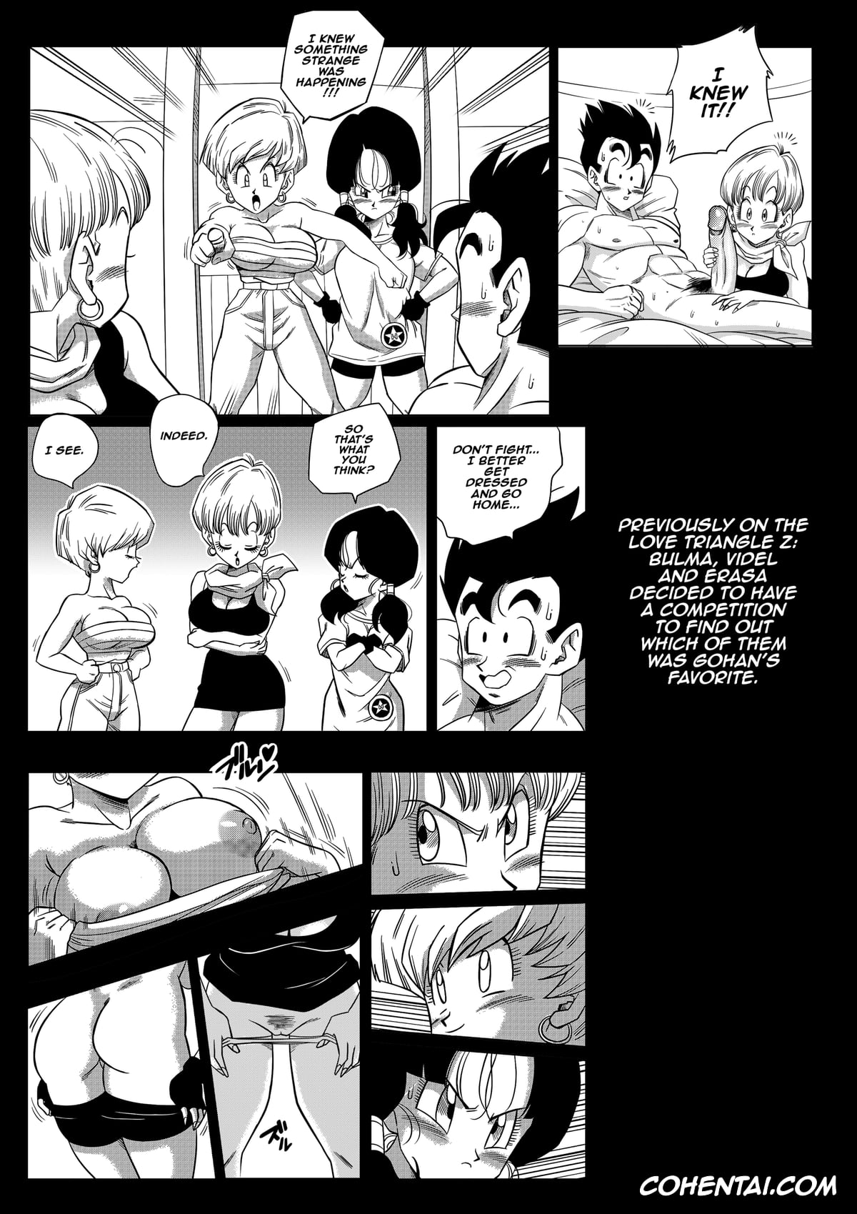 Dragon Ball Z porno, Angela porno, Bulma Briefs porno, Erasa porno, Son Gohan porno, Videl porno, LOVE TRIANGLE Z Part 6 (Dragon Ball Z), pagina 2