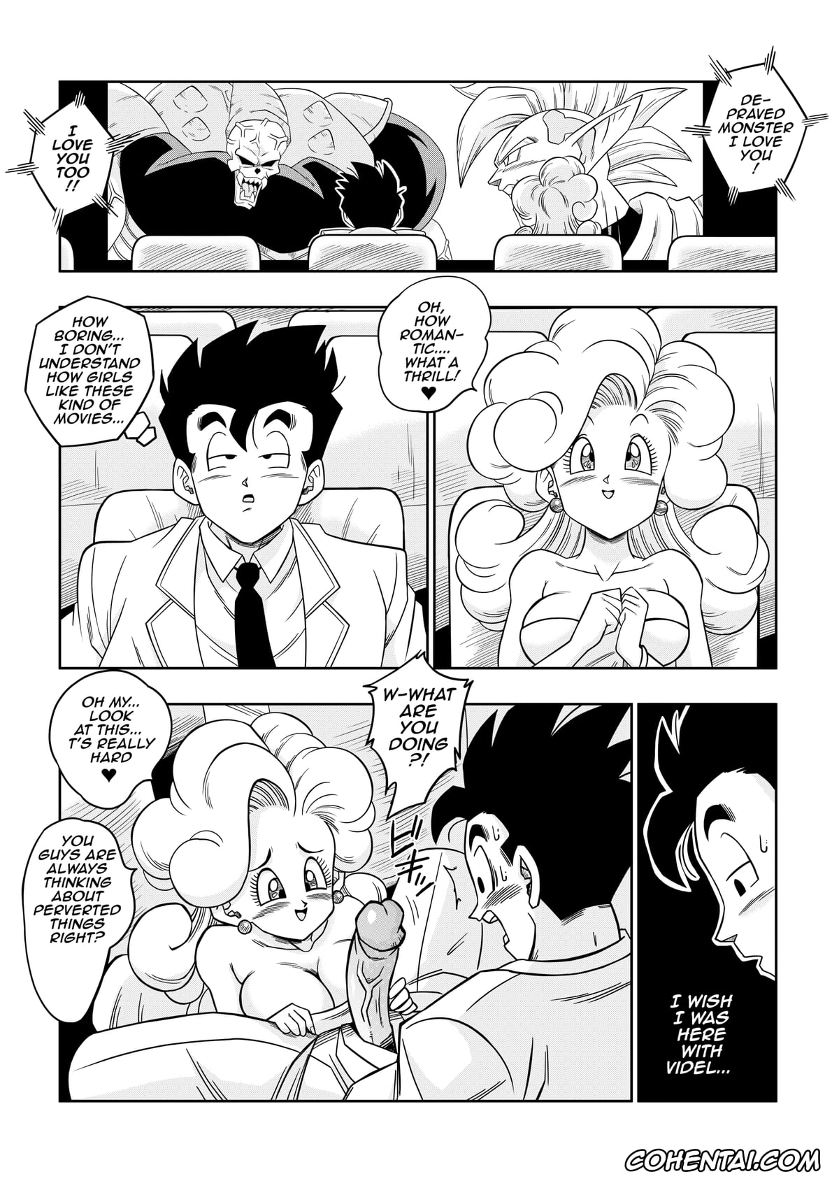 Dragon Ball Z hentai, Angela hentai, Bulma Briefs hentai, Erasa hentai, Son Gohan hentai, Videl hentai, LOVE TRIANGLE Z Part 6 (Dragon Ball Z), pagina 9