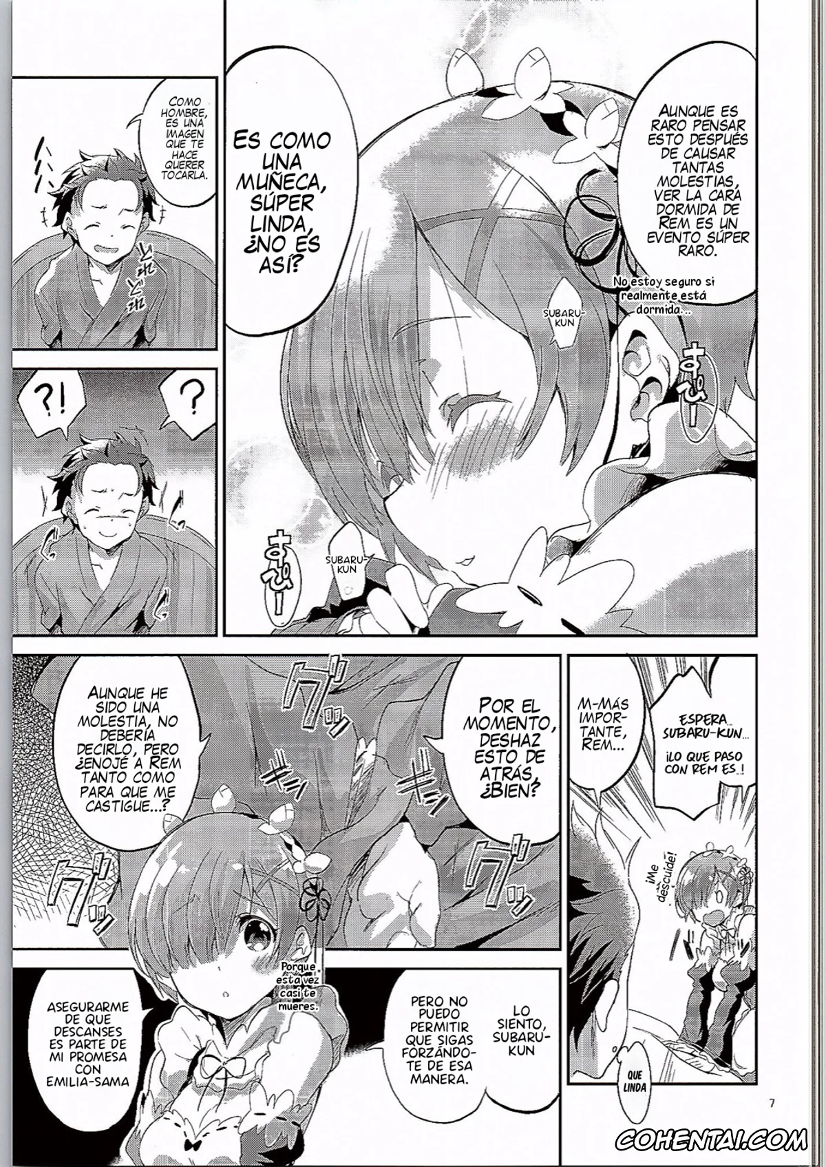 Re:Zero kara Hajimeru Isekai Seikatsu hentai, Rem hentai, Subaru Natsuki hentai, Rem wa Iya na Ko ni Natte Shimaimasu…. (Re:Zero Kara Hajimeru Isekai Seikatsu), pagina 6