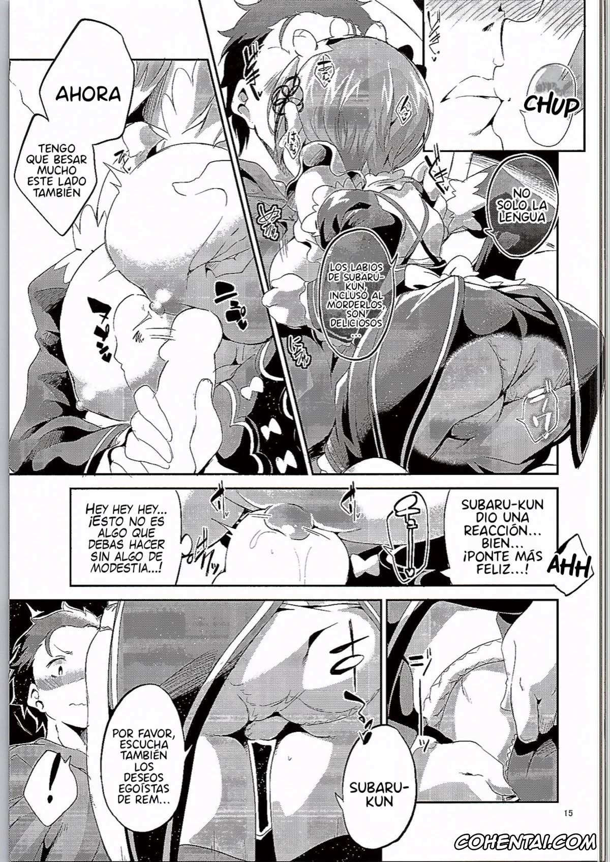 Re:Zero kara Hajimeru Isekai Seikatsu porno, Rem porno, Subaru Natsuki porno, Rem wa Iya na Ko ni Natte Shimaimasu…. (Re:Zero Kara Hajimeru Isekai Seikatsu), pagina 14