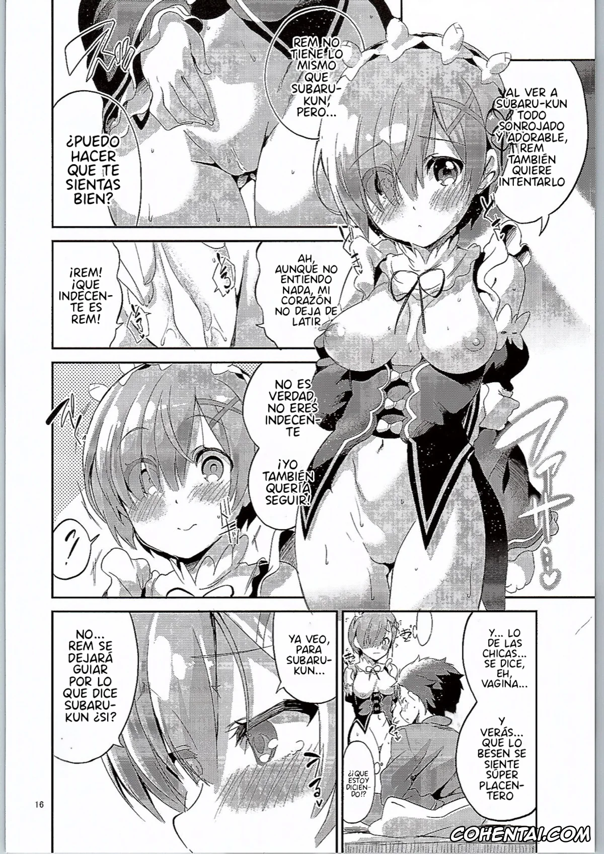 Re:Zero kara Hajimeru Isekai Seikatsu hentai, Rem hentai, Subaru Natsuki hentai, Rem wa Iya na Ko ni Natte Shimaimasu…. (Re:Zero Kara Hajimeru Isekai Seikatsu), pagina 15