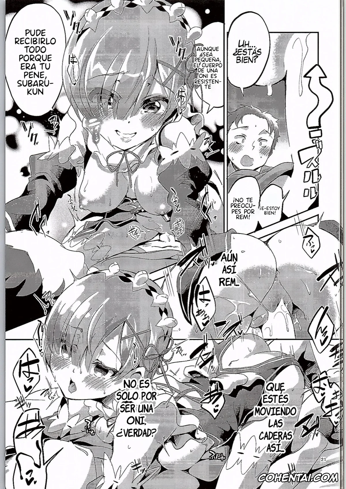 Re:Zero kara Hajimeru Isekai Seikatsu porno, Rem porno, Subaru Natsuki porno, Rem wa Iya na Ko ni Natte Shimaimasu…. (Re:Zero Kara Hajimeru Isekai Seikatsu), pagina 20