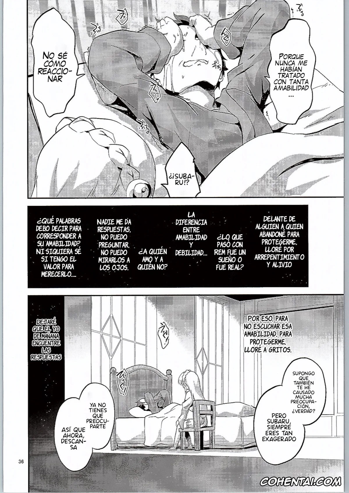 Re:Zero kara Hajimeru Isekai Seikatsu porno, Rem porno, Subaru Natsuki porno, Rem wa Iya na Ko ni Natte Shimaimasu…. (Re:Zero Kara Hajimeru Isekai Seikatsu), pagina 35