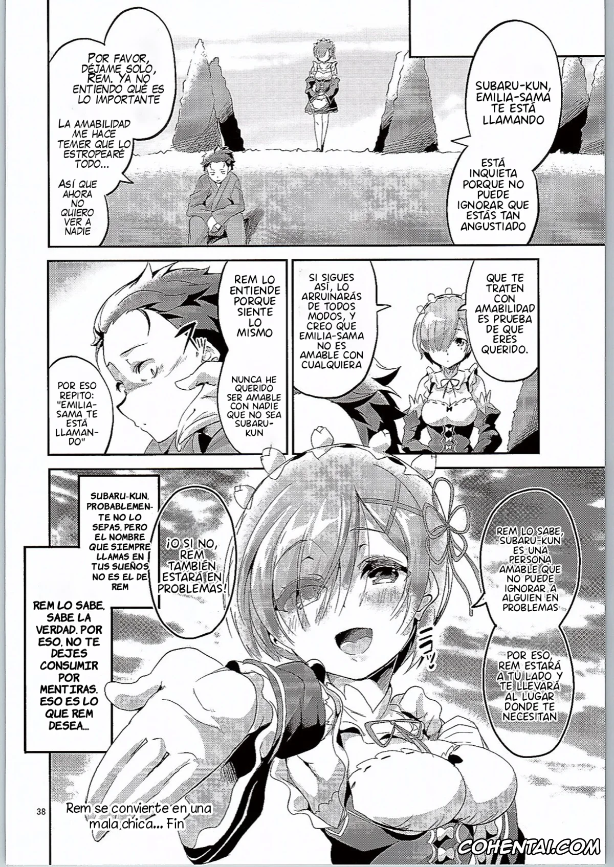Re:Zero kara Hajimeru Isekai Seikatsu xxx, Rem xxx, Subaru Natsuki xxx, Rem wa Iya na Ko ni Natte Shimaimasu…. (Re:Zero Kara Hajimeru Isekai Seikatsu), pagina 37