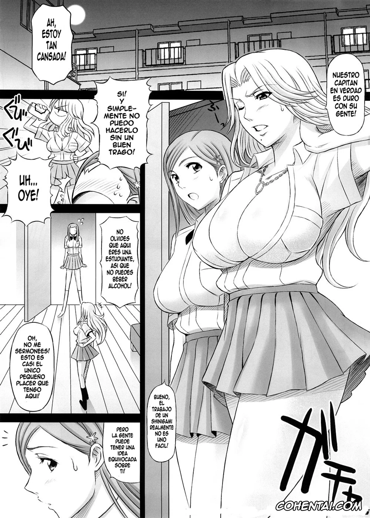 Bleach xxx, Keigo Asano xxx, Mizuiro Kojima xxx, Orihime Inoue xxx, Rangiku Matsumoto xxx, BRICOLA 2 (Bleach), pagina 4