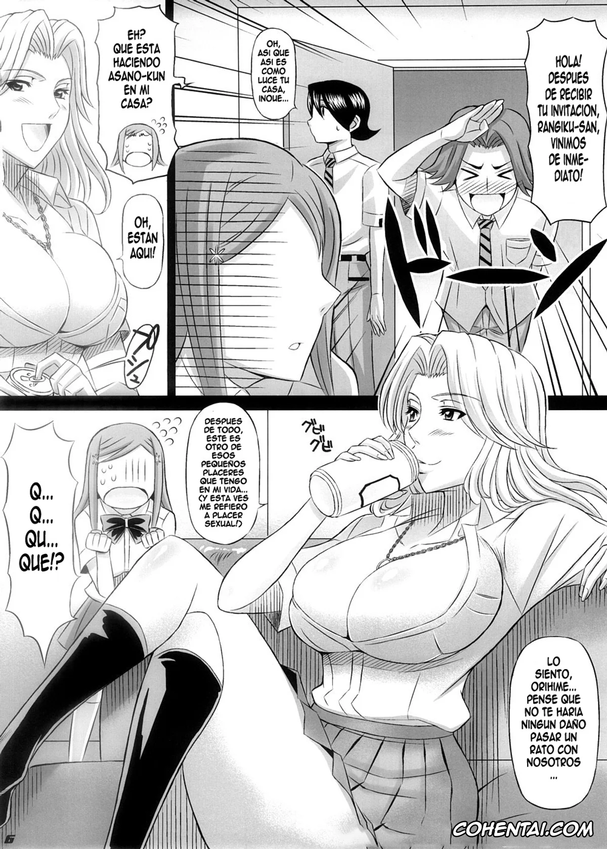 Bleach porno, Keigo Asano porno, Mizuiro Kojima porno, Orihime Inoue porno, Rangiku Matsumoto porno, BRICOLA 2 (Bleach), pagina 5