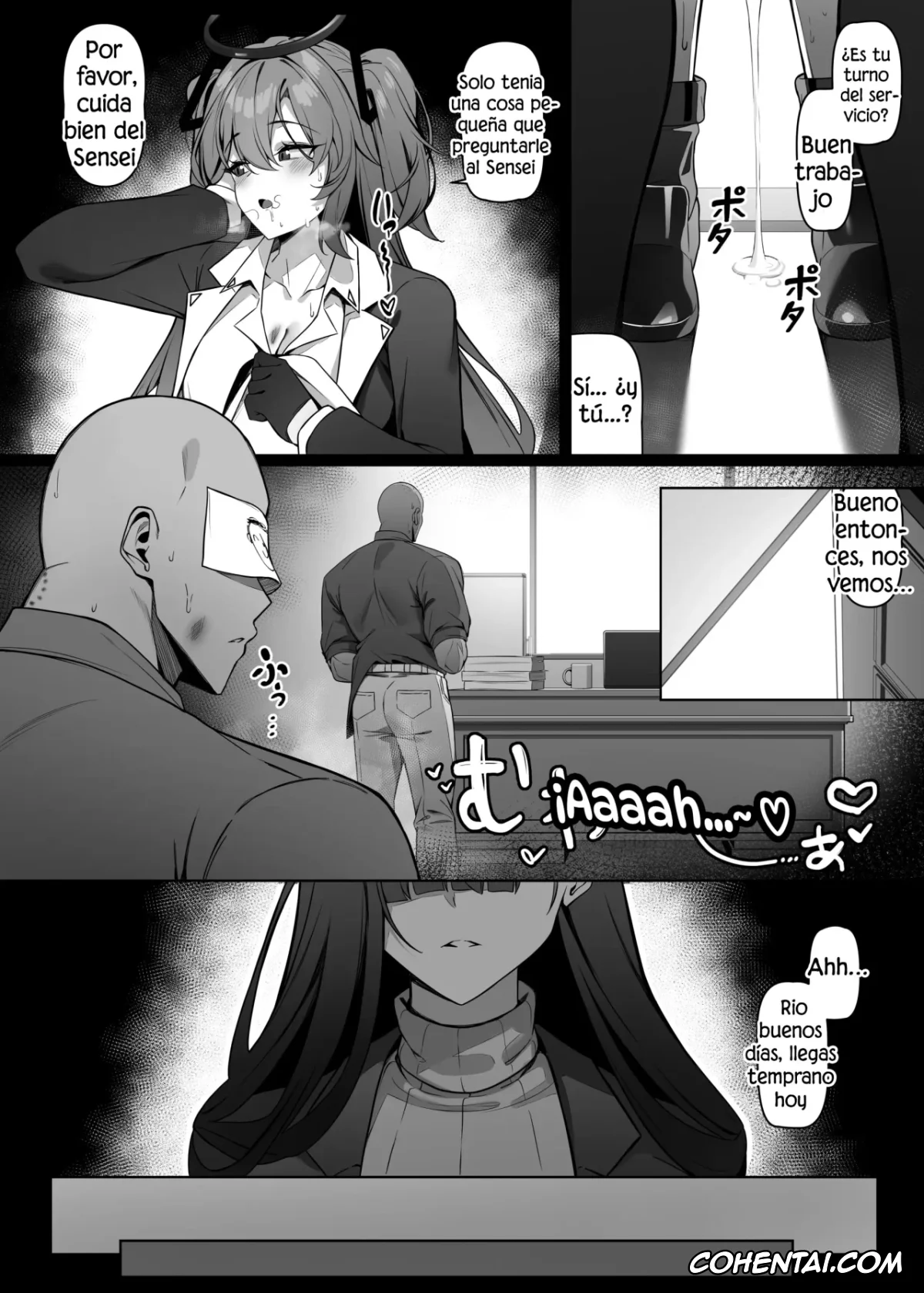 Blue Archive xxx, Rio Tsukatsuki xxx, Sensei xxx, Rio wa Shitto Suru (Blue Archive), pagina 25