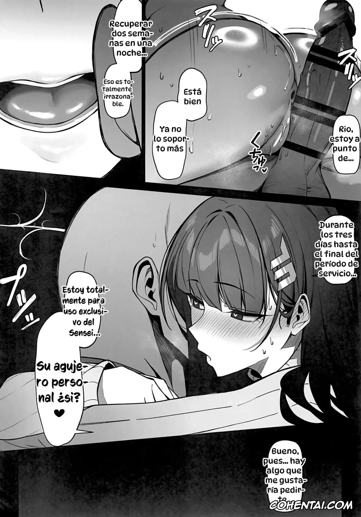 Blue Archive hentai, Rio Tsukatsuki hentai, Sensei hentai, Rio wa Shitto Suru (Blue Archive), pagina 39