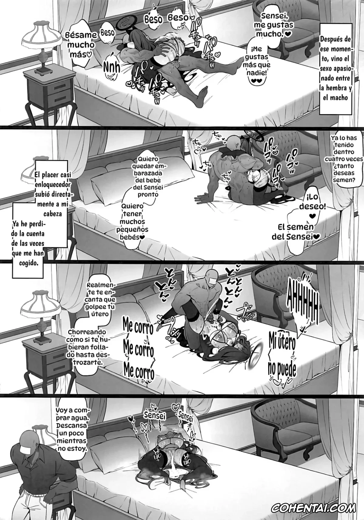 Blue Archive hentai, Rio Tsukatsuki hentai, Sensei hentai, Rio wa Shitto Suru (Blue Archive), pagina 51