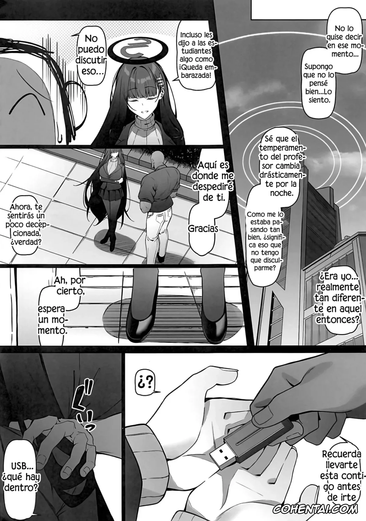 Blue Archive xxx, Rio Tsukatsuki xxx, Sensei xxx, Rio wa Shitto Suru (Blue Archive), pagina 58