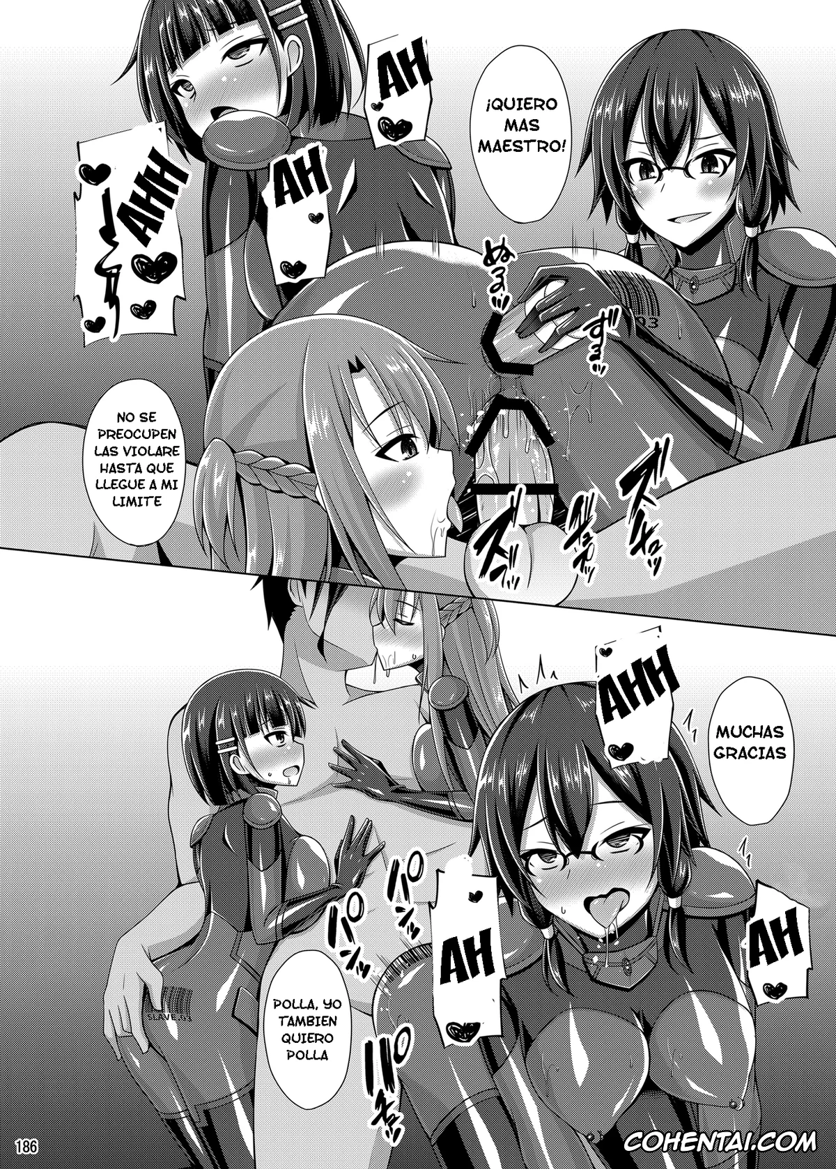 Sword Art Online xxx, Asuna Yuuki xxx, Kazuto Kirigaya | Kirito xxx, Shino Asada | Sinon xxx, Suguha Kirigaya xxx, Kanojo no Midara na Nichijou wa Owaranai… & Epilogue (Sword Art Online), pagina 46