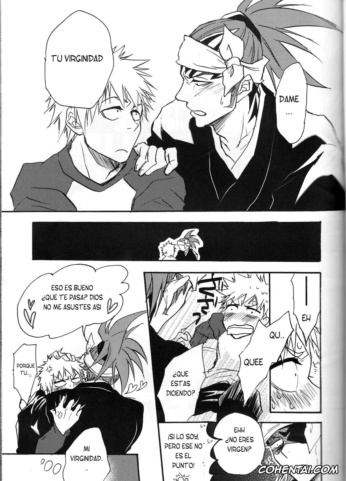 Bleach hentai, Ichigo Kurosaki hentai, Renji Abarai hentai, I’m Screaming LOVE! (BLEACH), pagina 9