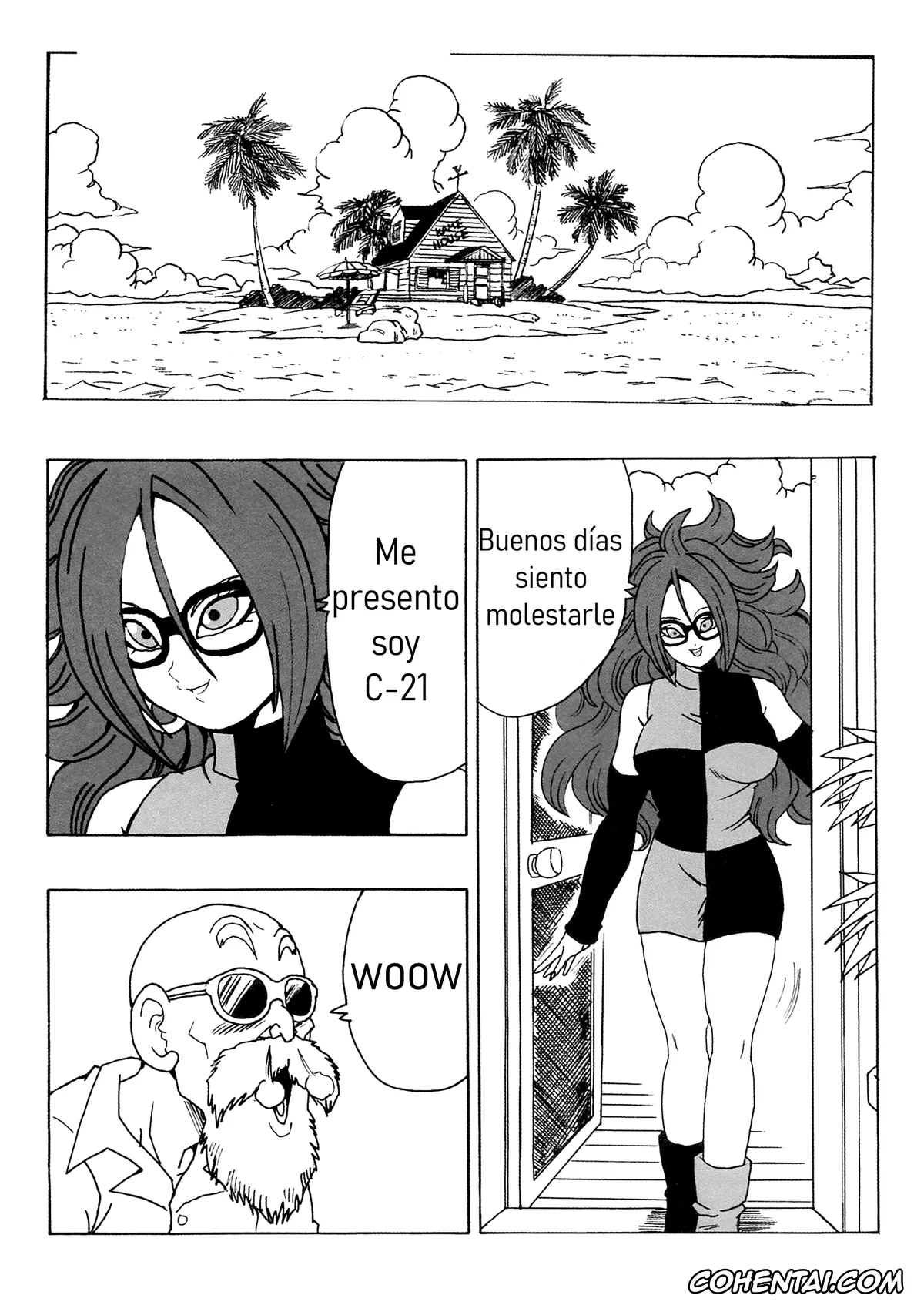 Dragon Ball Z xxx, Android 21 xxx, Master Roshi xxx, 21-gou LOVE (Dragon Ball FighterZ), pagina 4