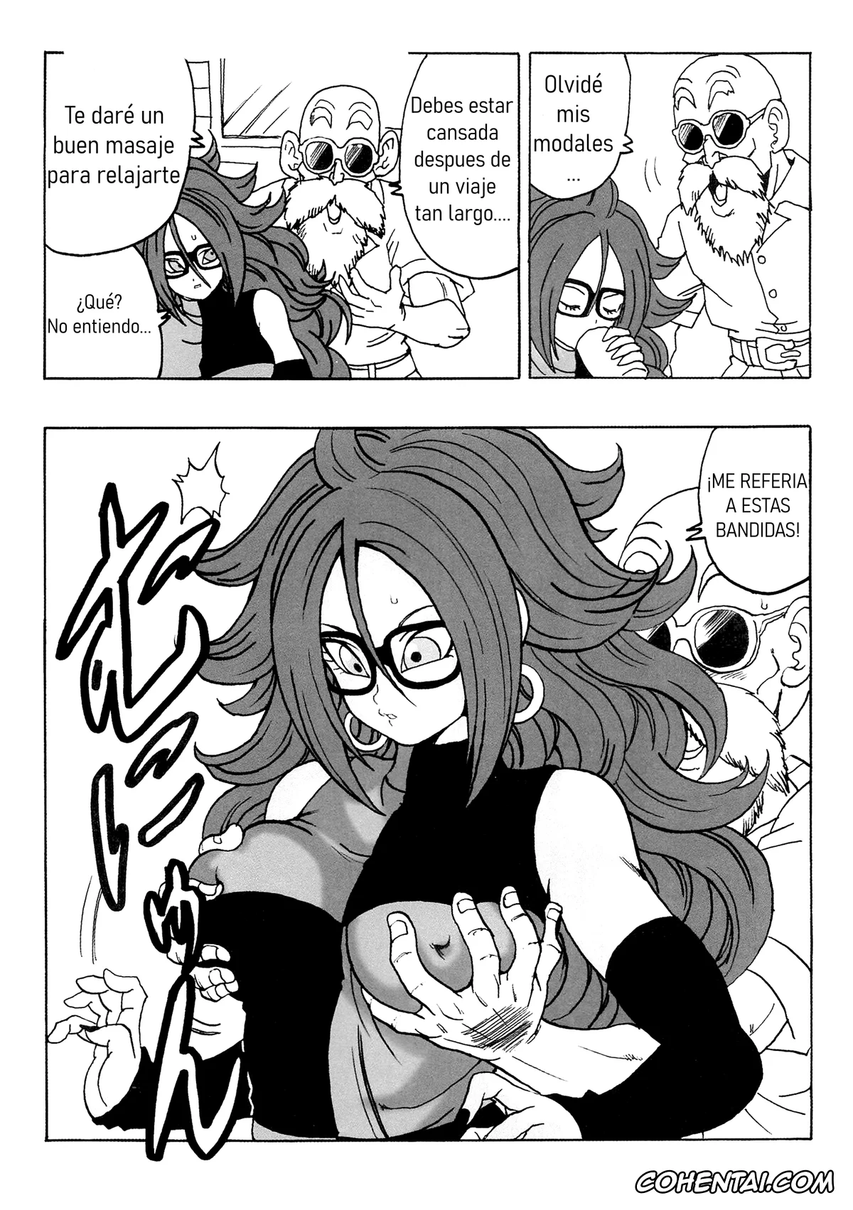 Dragon Ball Z hentai, Android 21 hentai, Master Roshi hentai, 21-gou LOVE (Dragon Ball FighterZ), pagina 6