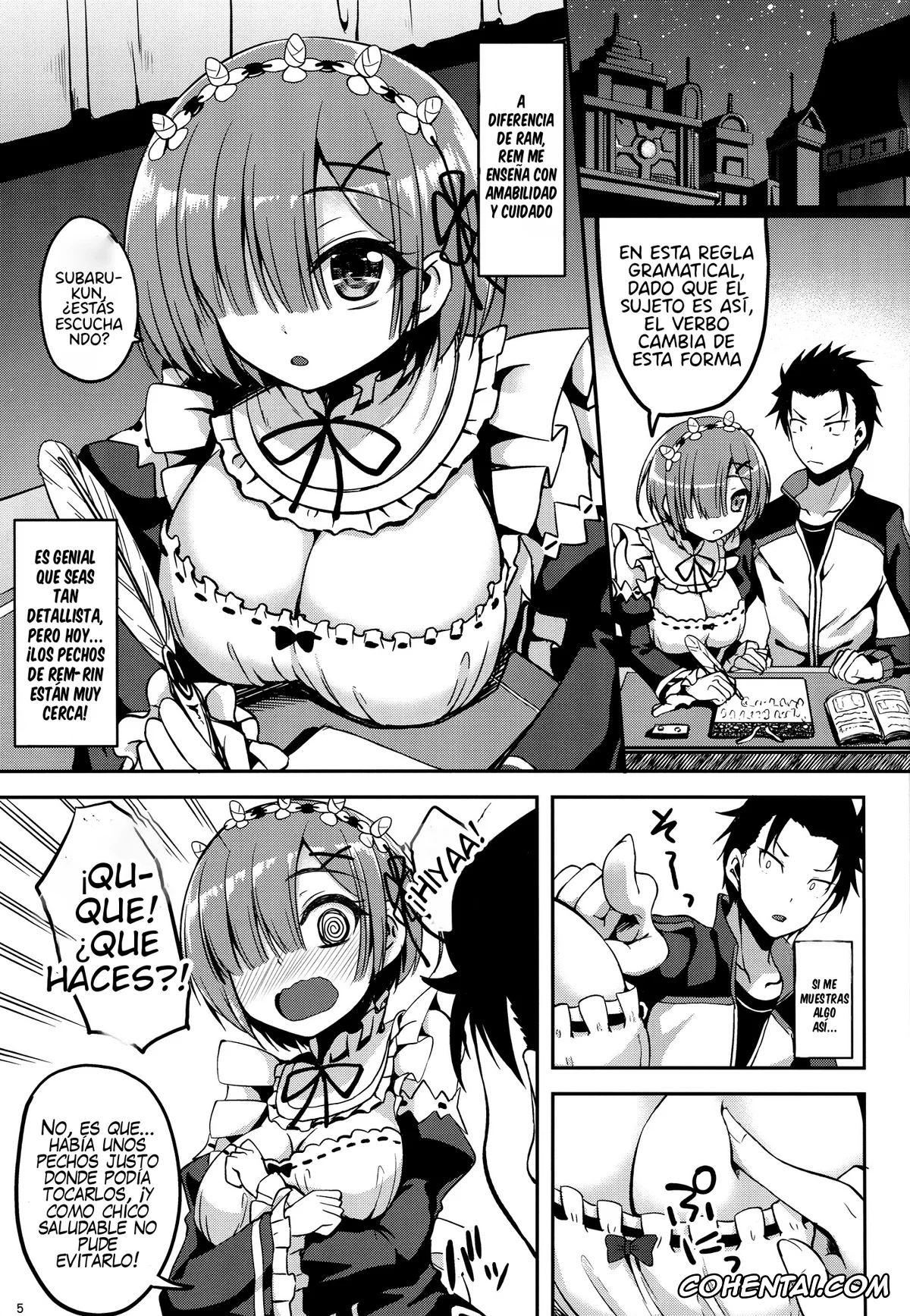 Re:Zero kara Hajimeru Isekai Seikatsu xxx, Rem xxx, Subaru Natsuki xxx, Zero kara Hajimeru Rem to no Sei Seikatsu (Re:Zero kara Hajimeru Isekai Seikatsu), pagina 4
