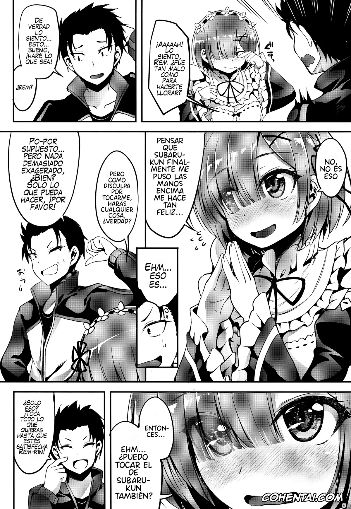Re:Zero kara Hajimeru Isekai Seikatsu porno, Rem porno, Subaru Natsuki porno, Zero kara Hajimeru Rem to no Sei Seikatsu (Re:Zero kara Hajimeru Isekai Seikatsu), pagina 5