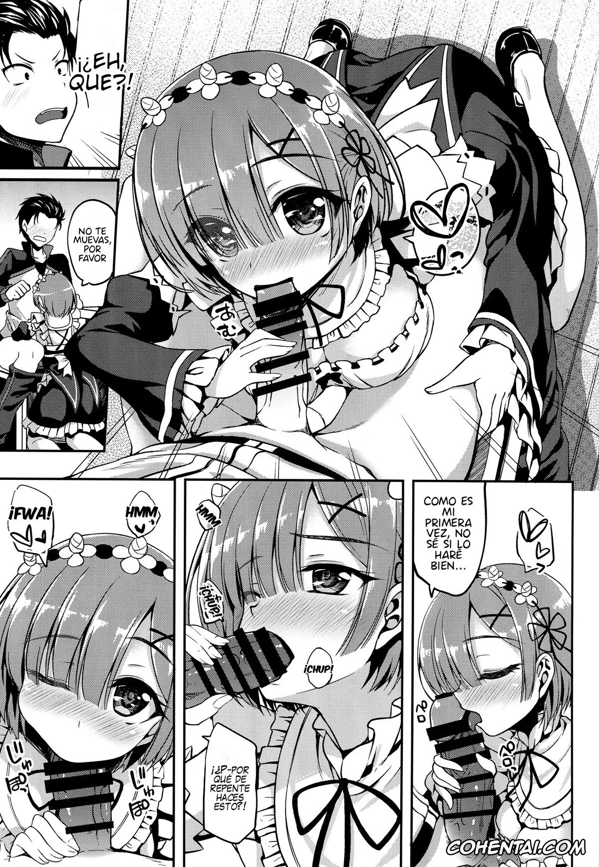 Re:Zero kara Hajimeru Isekai Seikatsu hentai, Rem hentai, Subaru Natsuki hentai, Zero kara Hajimeru Rem to no Sei Seikatsu (Re:Zero kara Hajimeru Isekai Seikatsu), pagina 6