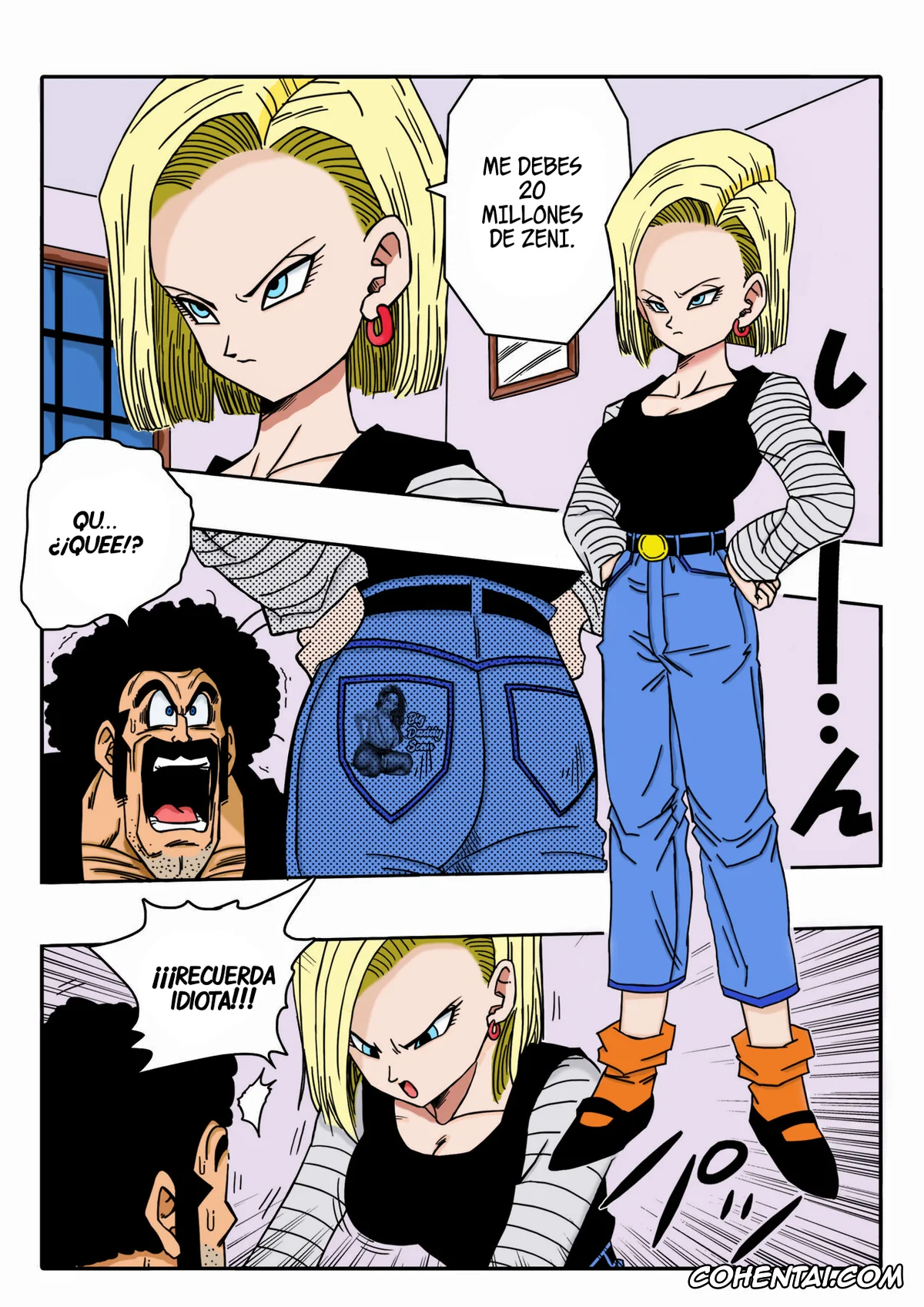 Dragon Ball Z hentai, Android 18 hentai, Mister Satan hentai, Mr. Satan vs Android 18 (Dragon Ball Z), pagina 3