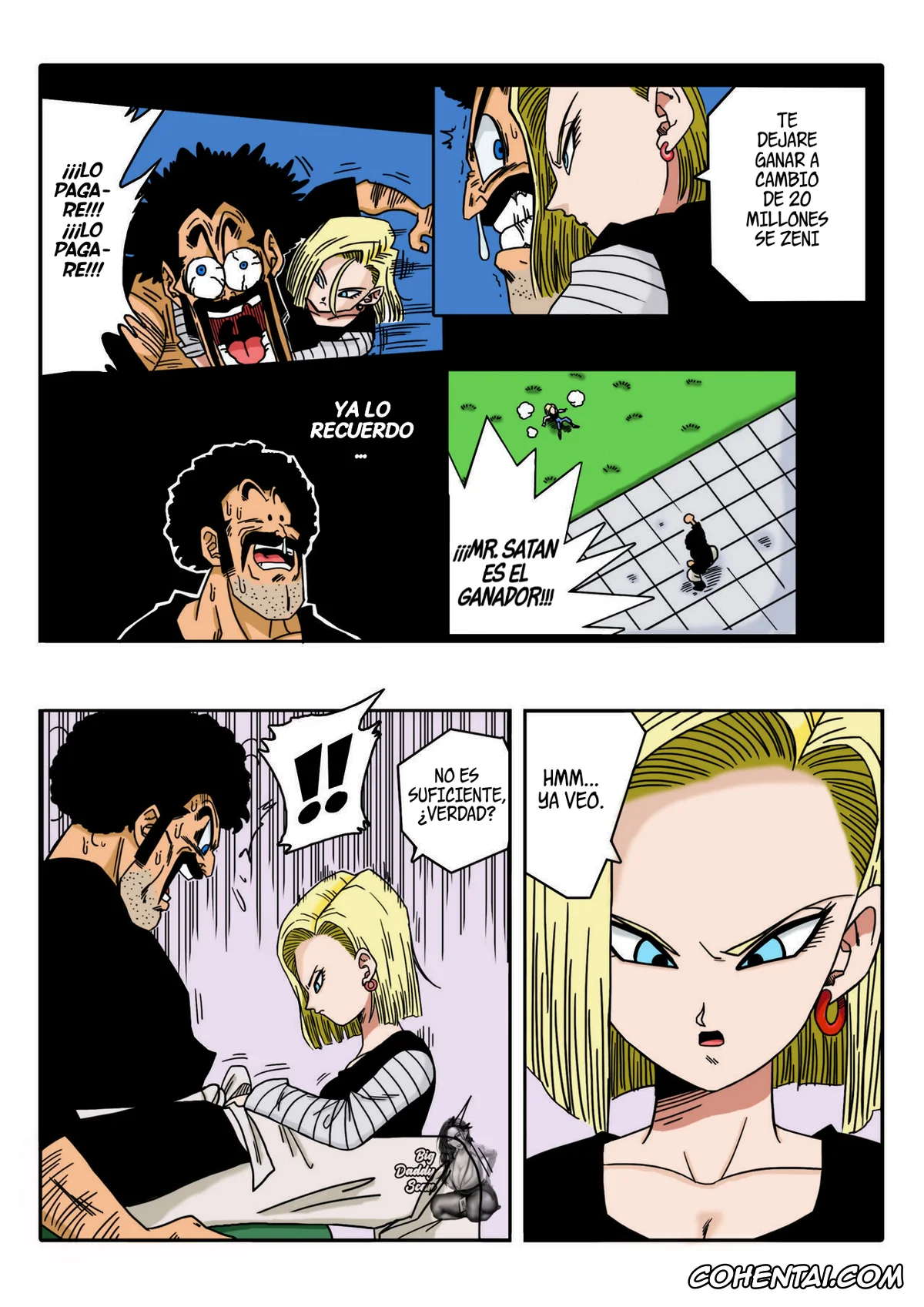 Dragon Ball Z xxx, Android 18 xxx, Mister Satan xxx, Mr. Satan vs Android 18 (Dragon Ball Z), pagina 4
