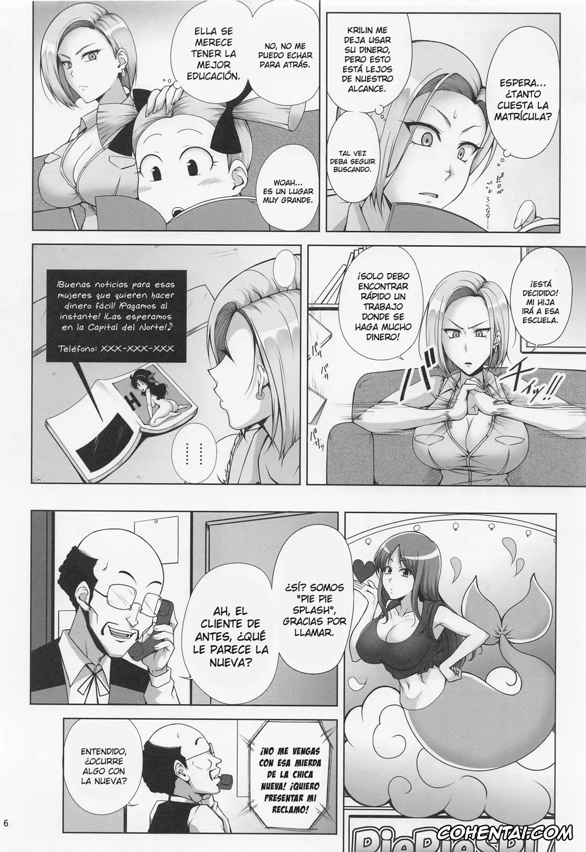 Dragon Ball Z porno, Android 18 porno, Saikyou Mama wa Kasegitai (Dragon Ball Z), pagina 5
