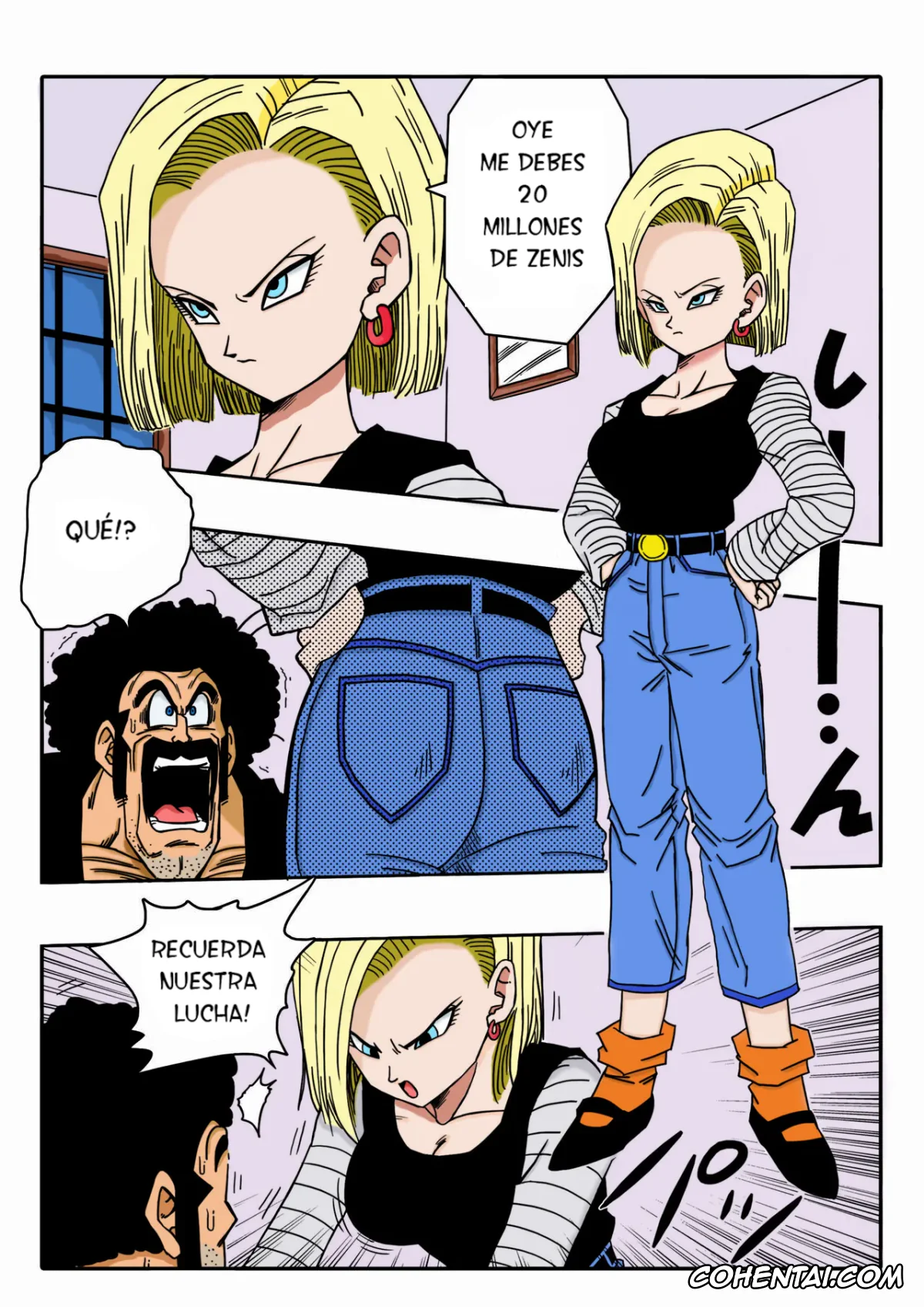 Dragon Ball Z hentai, Android 18 hentai, Mister Satan hentai, Mr. Satan vs Android 18 (Dragon Ball Z), pagina 3