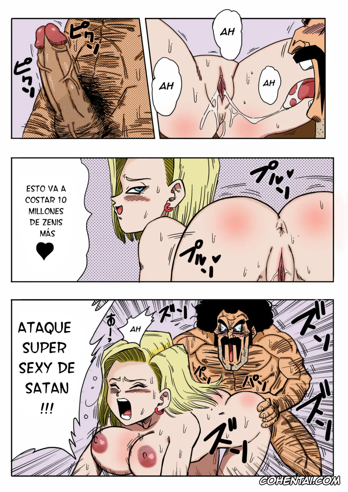 Dragon Ball Z hentai, Android 18 hentai, Mister Satan hentai, Mr. Satan vs Android 18 (Dragon Ball Z), pagina 9