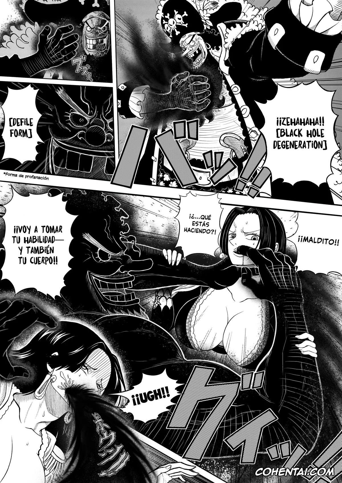 One Piece hentai, Boa Hancock hentai, Marshall D. Teach | Blackbeard hentai, Black incarnation (One Piece), pagina 3
