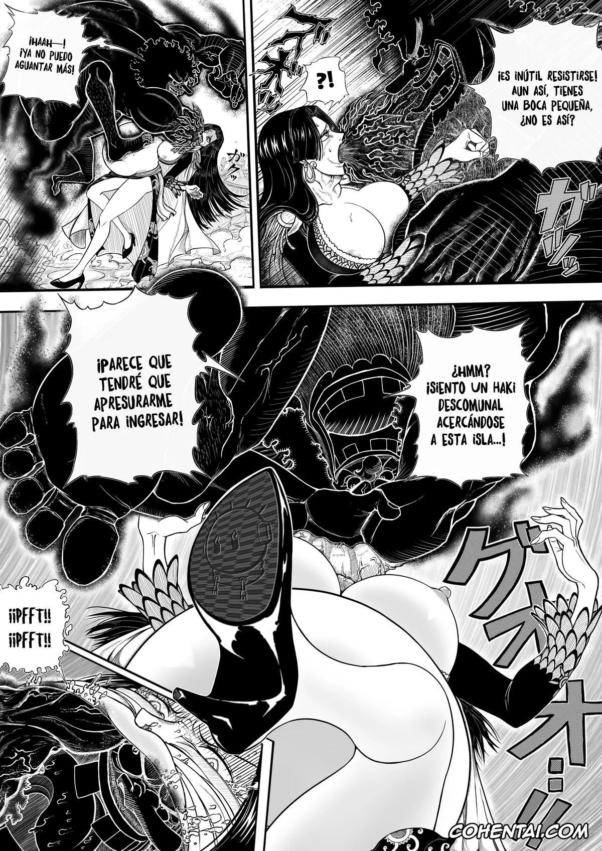 One Piece xxx, Boa Hancock xxx, Marshall D. Teach | Blackbeard xxx, Black incarnation (One Piece), pagina 4