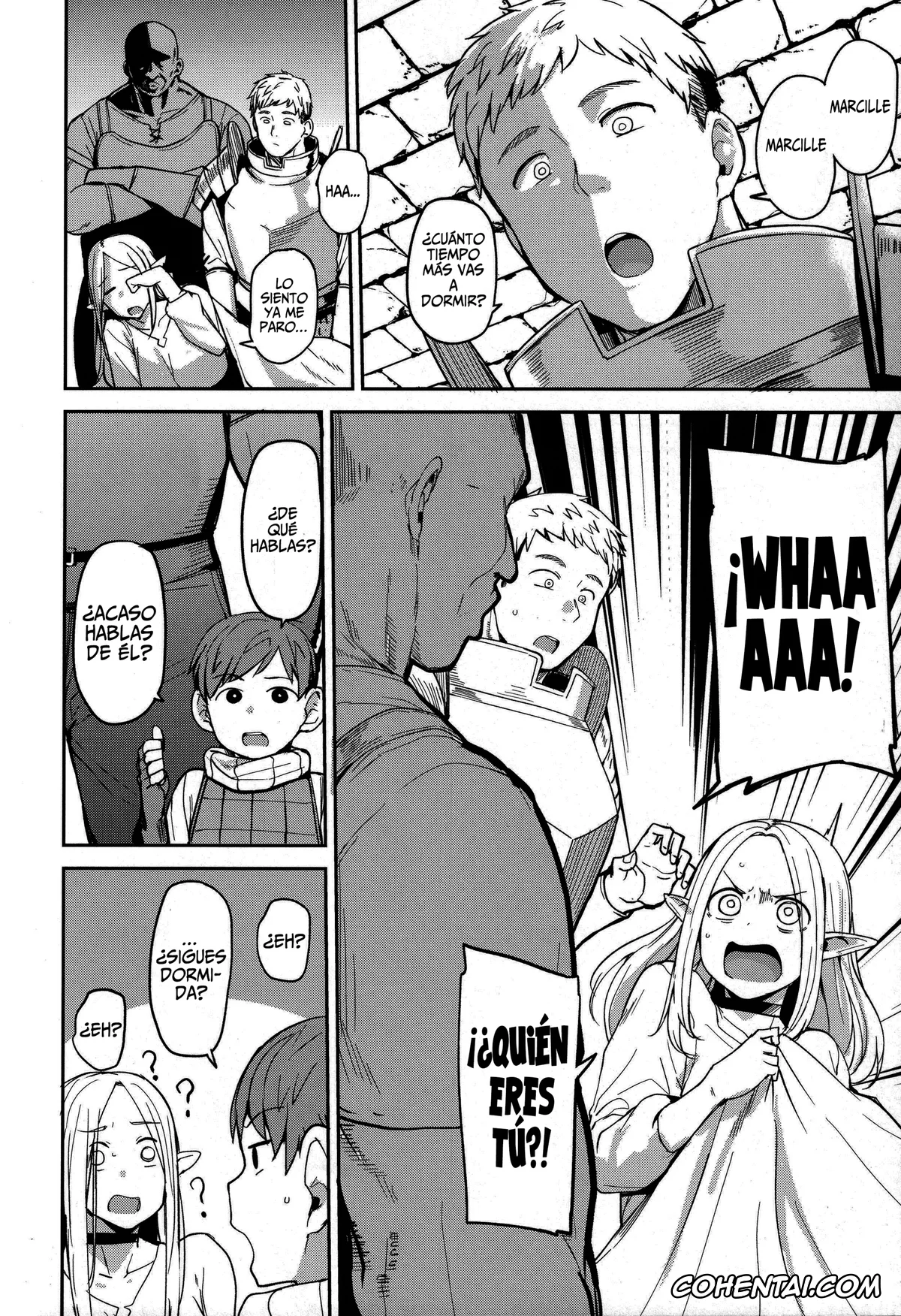 Dungeon Meshi hentai, Marcille Donato hentai, Chin Ochi Donkusa Elf (Dungeon Meshi), pagina 3