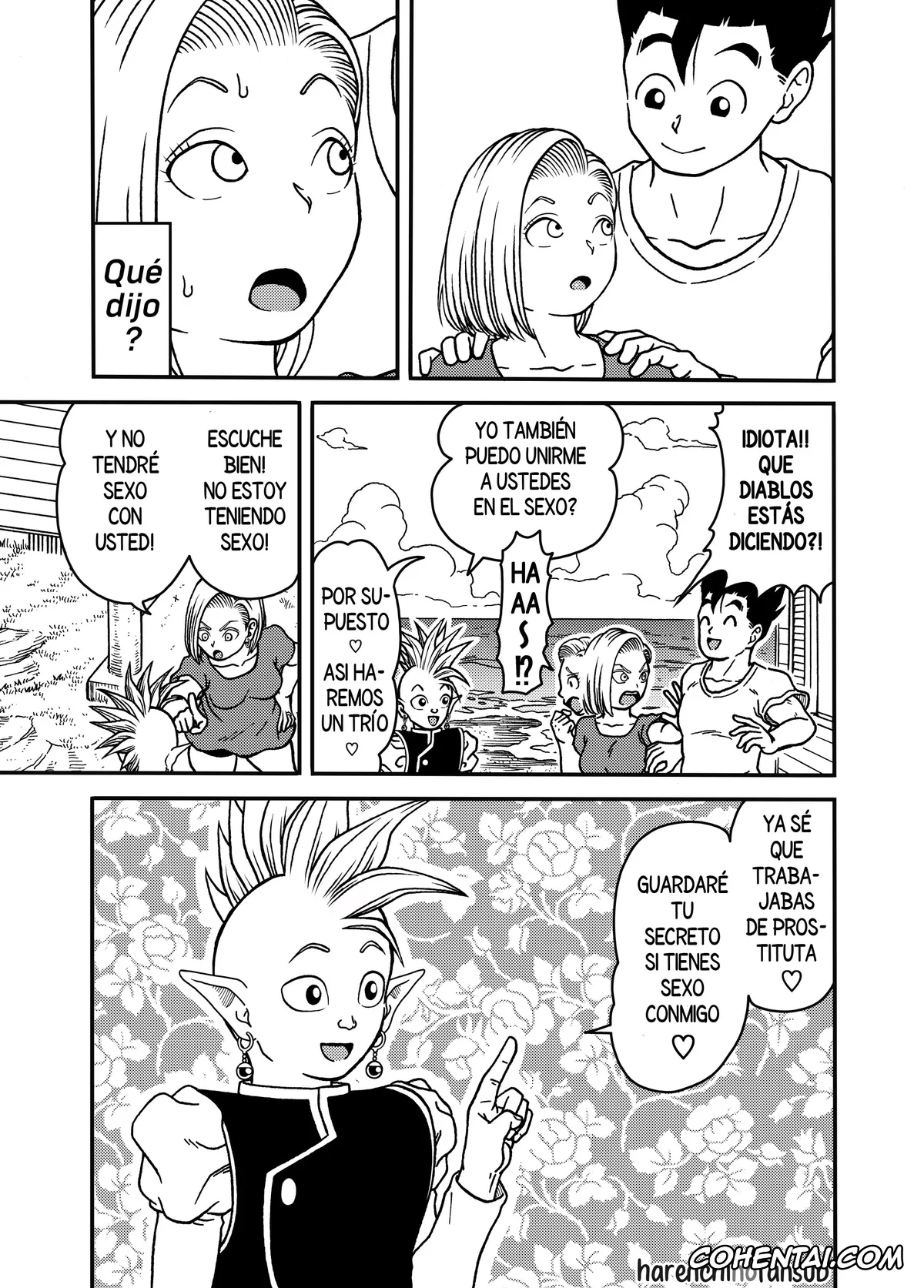 Dragon Ball Z hentai, Android 18 hentai, Shin hentai, Son Gohan hentai, 18-gou NTR Nakadashi on Parade 5 (Dragon Ball Z), pagina 9