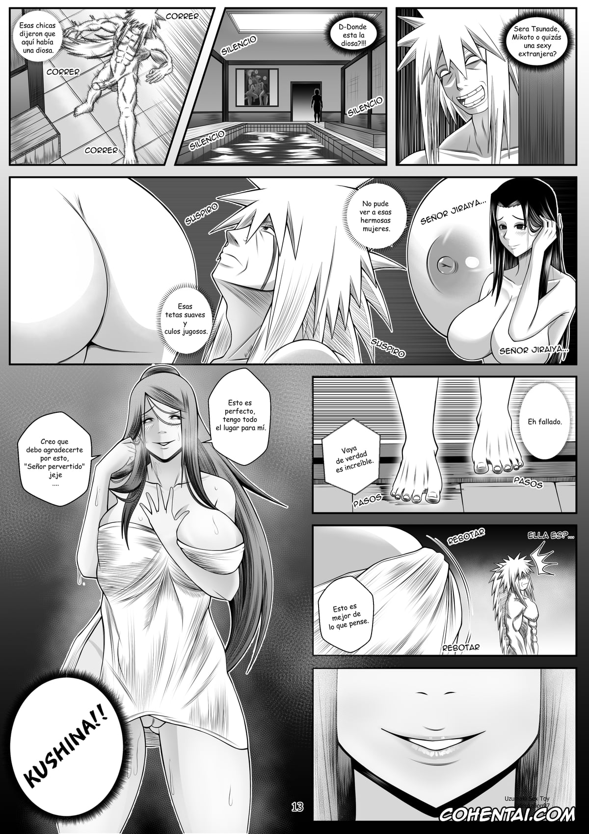 NARUTO xxx, Jiraiya xxx, Kushina Uzumaki xxx, Mebuki Haruno xxx, Naughty vixen (Naruto), pagina 13